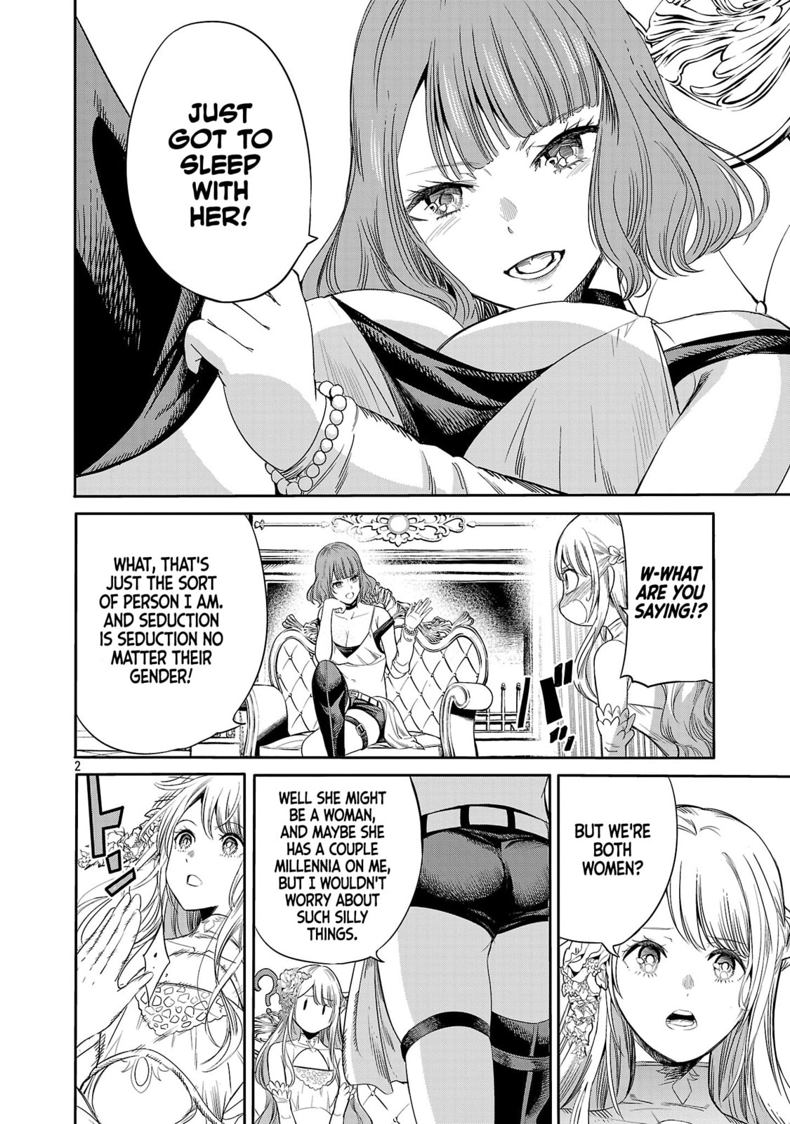 Koushaku Reijou no Rouraku Mission: Maou to no Seiryaku Kekkon ga Jinrui Saigo no Kirifuda desu!... tte, Maou ga Onnanoko no Baai wa Dou Sureba Ii no desu ka!? Chapter 2 page 2 - 