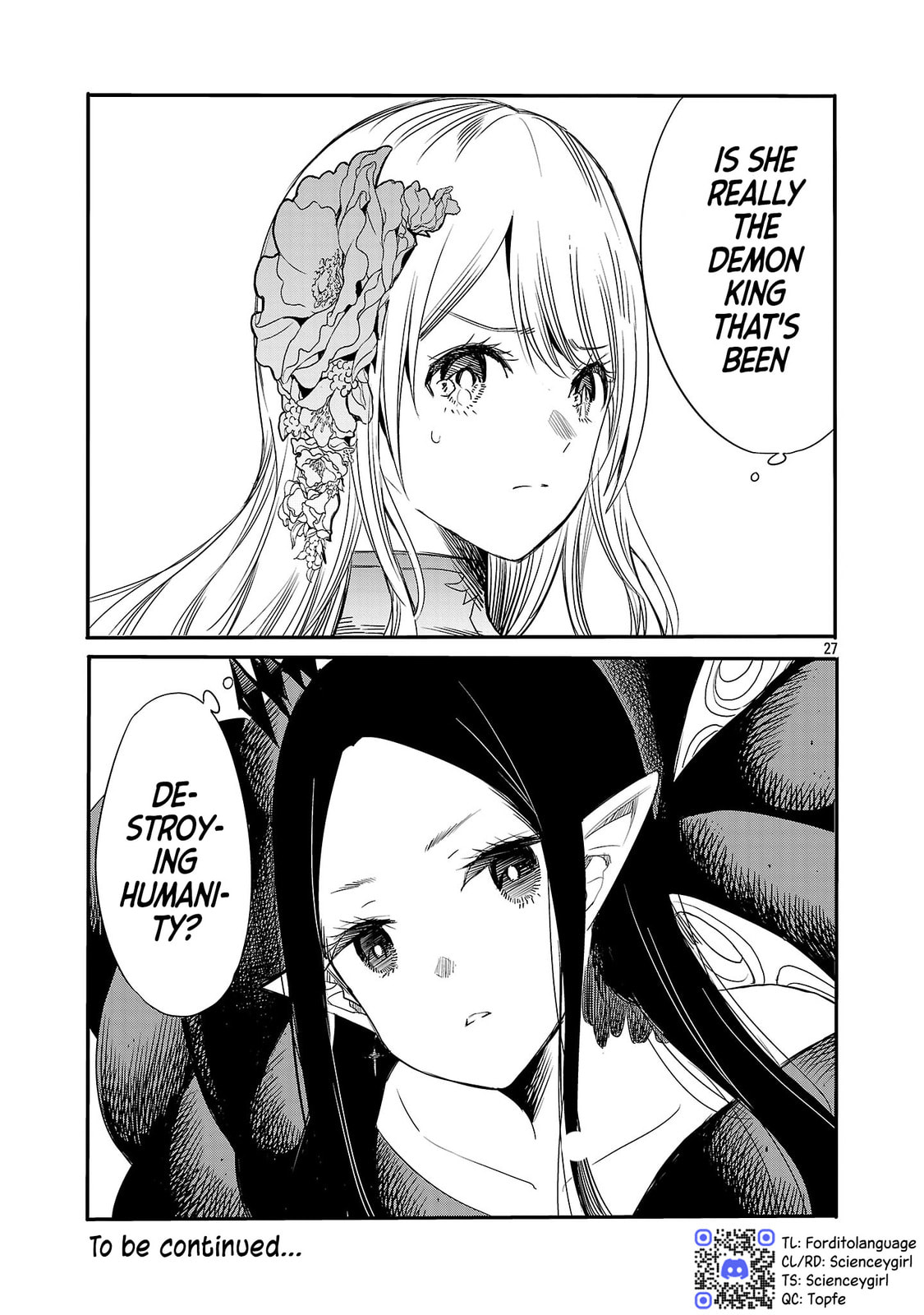 Koushaku Reijou no Rouraku Mission: Maou to no Seiryaku Kekkon ga Jinrui Saigo no Kirifuda desu!... tte, Maou ga Onnanoko no Baai wa Dou Sureba Ii no desu ka!? Chapter 2 page 27 - 