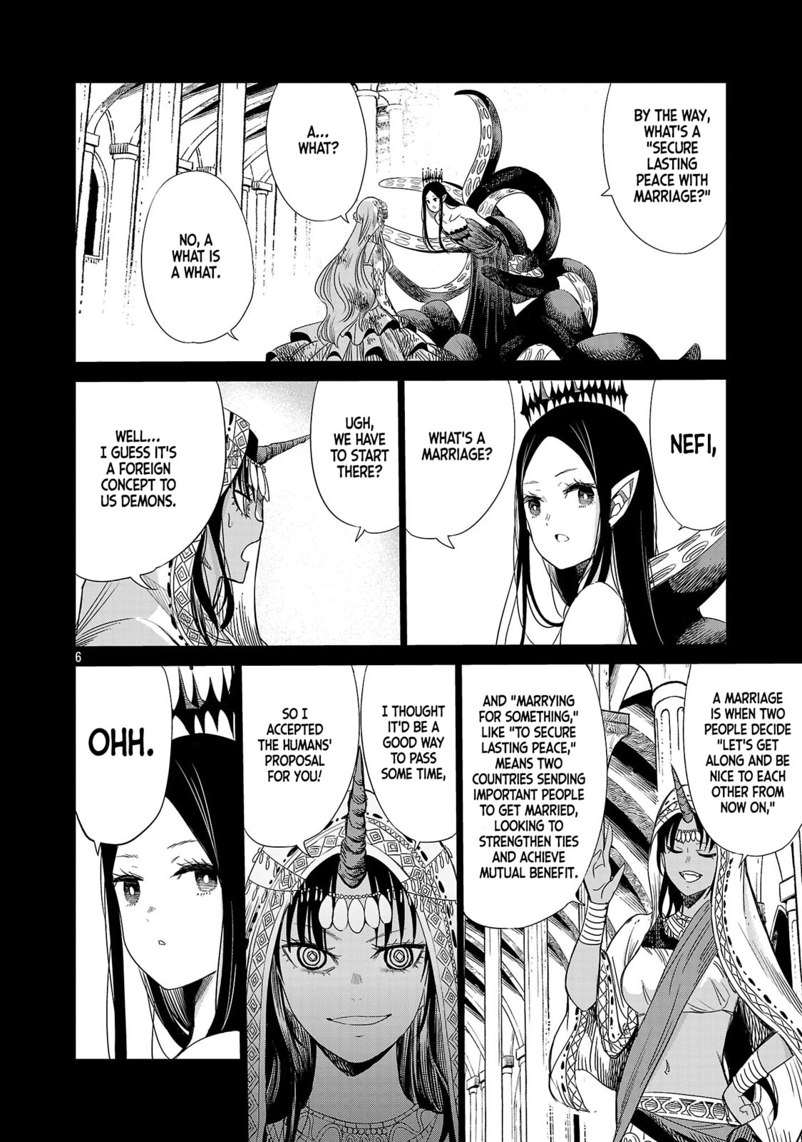 Koushaku Reijou no Rouraku Mission: Maou to no Seiryaku Kekkon ga Jinrui Saigo no Kirifuda desu!... tte, Maou ga Onnanoko no Baai wa Dou Sureba Ii no desu ka!? Chapter 2 page 6 - 