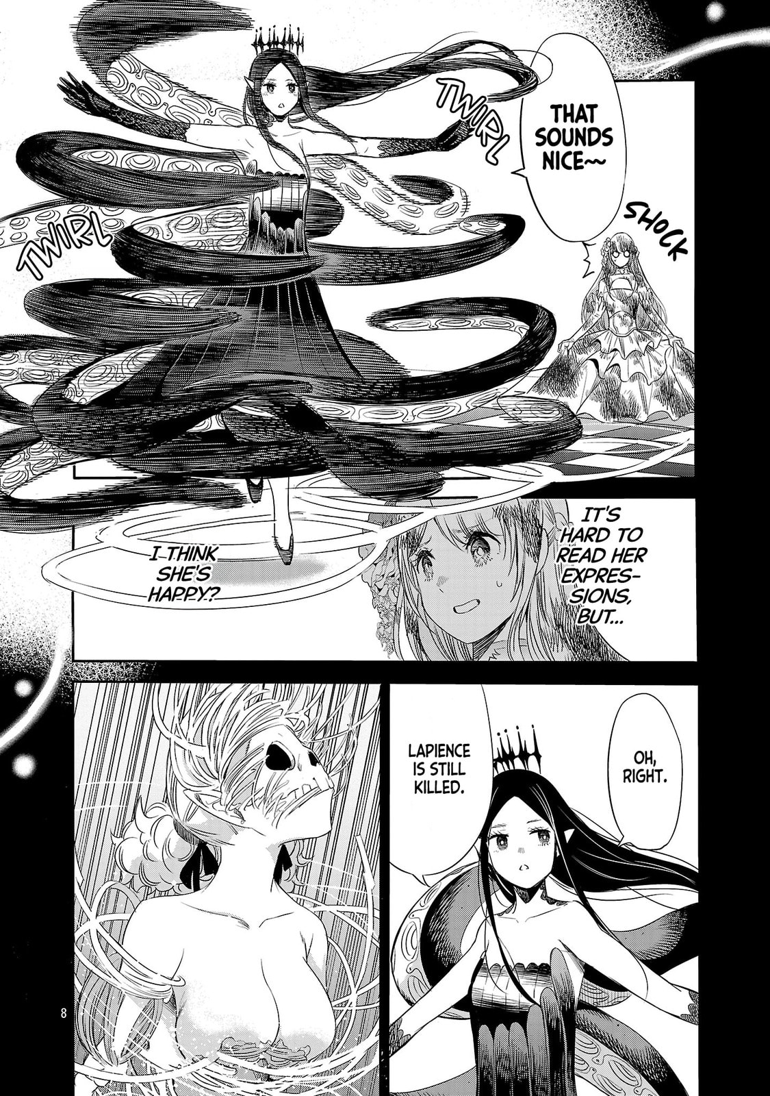 Koushaku Reijou no Rouraku Mission: Maou to no Seiryaku Kekkon ga Jinrui Saigo no Kirifuda desu!... tte, Maou ga Onnanoko no Baai wa Dou Sureba Ii no desu ka!? Chapter 2 page 8 - 