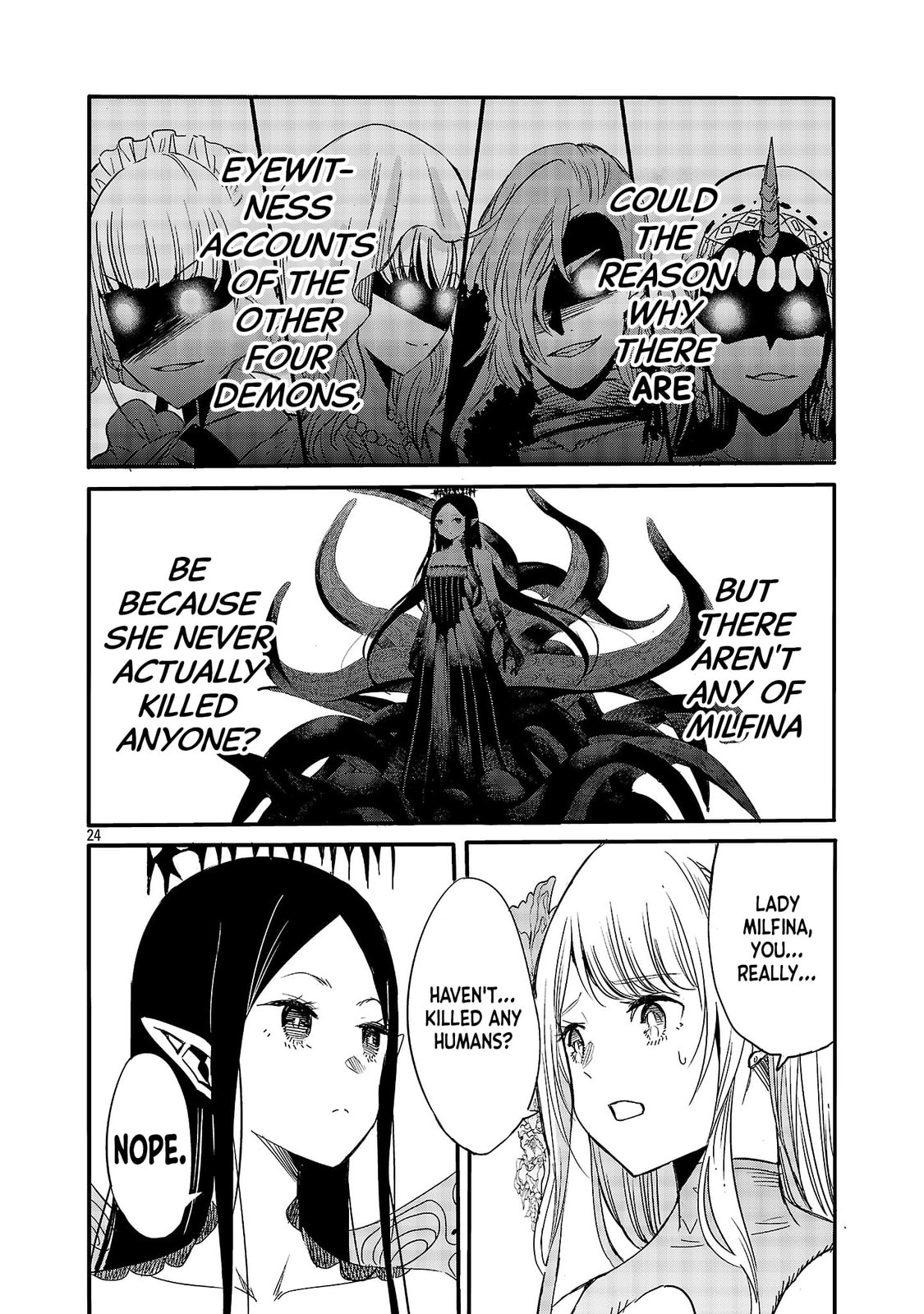 Koushaku Reijou no Rouraku Mission: Maou to no Seiryaku Kekkon ga Jinrui Saigo no Kirifuda desu!... tte, Maou ga Onnanoko no Baai wa Dou Sureba Ii no desu ka!? Chapter 3 page 24 - 