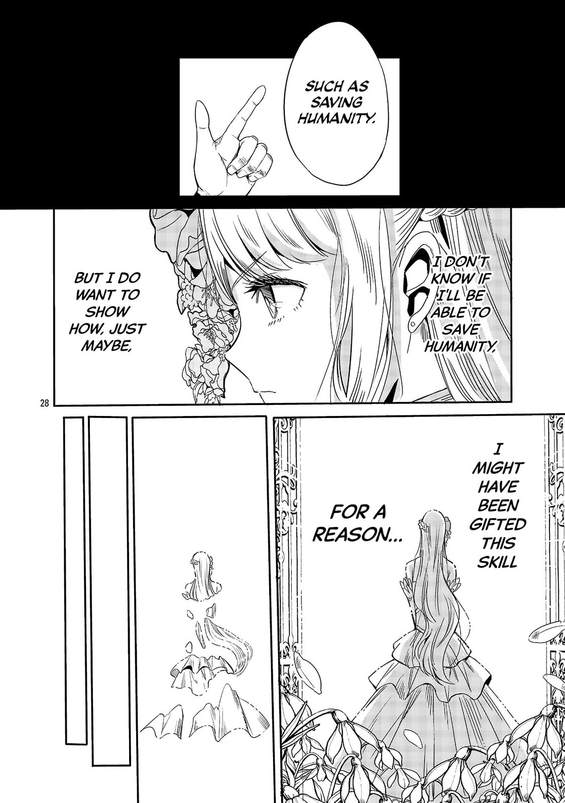 Koushaku Reijou no Rouraku Mission: Maou to no Seiryaku Kekkon ga Jinrui Saigo no Kirifuda desu!... tte, Maou ga Onnanoko no Baai wa Dou Sureba Ii no desu ka!? Chapter 4 page 28 - 