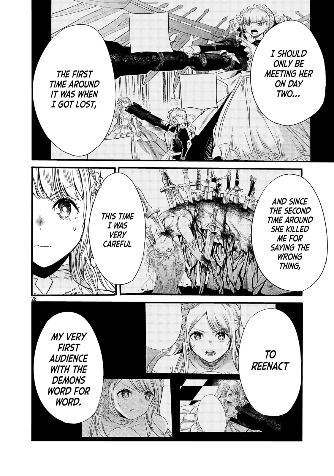Koushaku Reijou no Rouraku Mission: Maou to no Seiryaku Kekkon ga Jinrui Saigo no Kirifuda desu!... tte, Maou ga Onnanoko no Baai wa Dou Sureba Ii no desu ka!? Chapter 5 page 28 - 