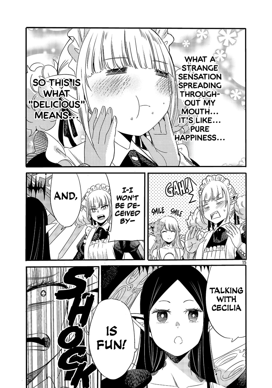 Koushaku Reijou no Rouraku Mission: Maou to no Seiryaku Kekkon ga Jinrui Saigo no Kirifuda desu!... tte, Maou ga Onnanoko no Baai wa Dou Sureba Ii no desu ka!? Chapter 7 page 15 - 