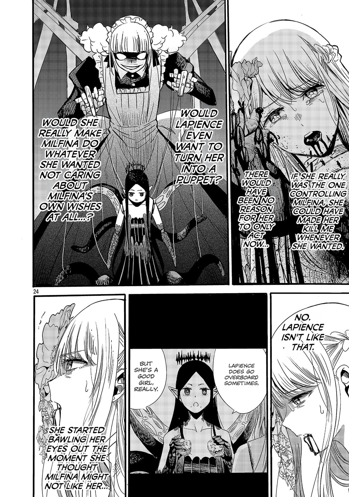 Koushaku Reijou no Rouraku Mission: Maou to no Seiryaku Kekkon ga Jinrui Saigo no Kirifuda desu!... tte, Maou ga Onnanoko no Baai wa Dou Sureba Ii no desu ka!? Chapter 7 page 24 - 