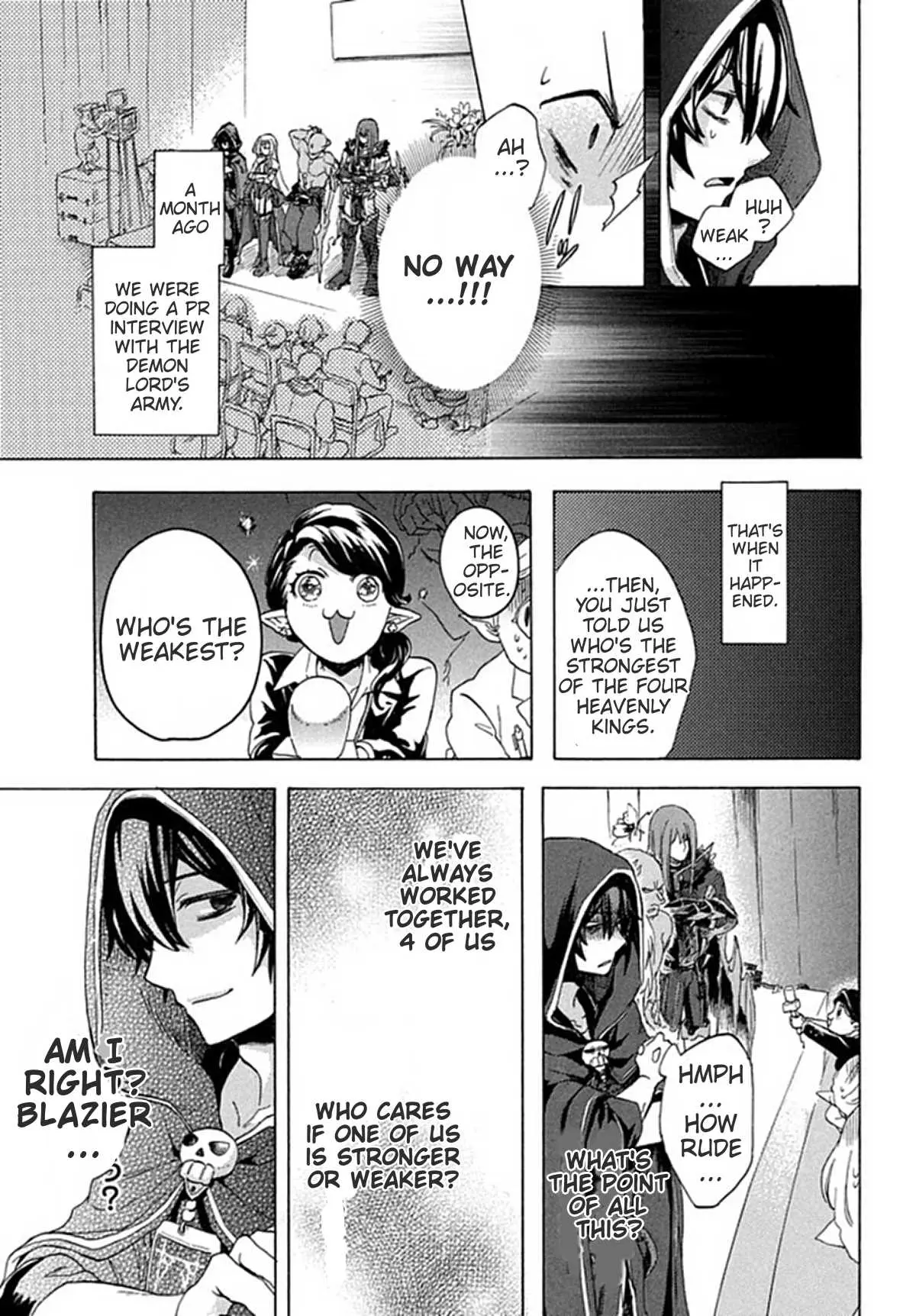 "Kukuku ....... He is the weakest of the Four Heavenly Kings." I was dismissed from my job, but somehow I became the master of a hero and a holy maiden Chapter 1 page 5 - 