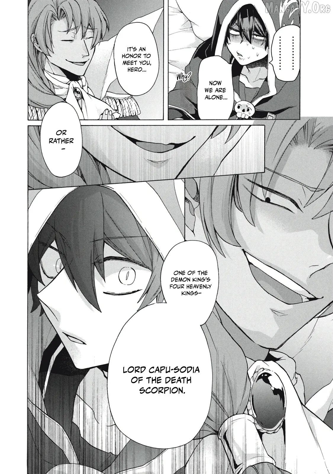 "Kukuku ....... He is the weakest of the Four Heavenly Kings." I was dismissed from my job, but somehow I became the master of a hero and a holy maiden Chapter 16.1 page 8 - 