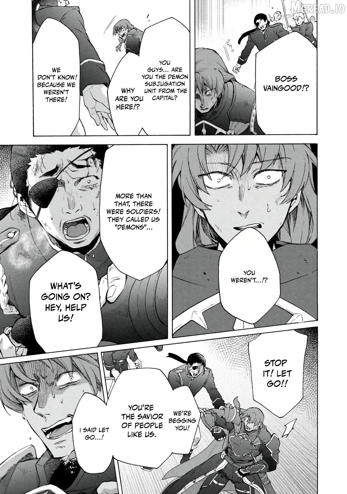 “Kukuku ……. He is the weakest of the Four Heavenly Monarchs.” I was dismissed from my job, but somehow I became the master of a hero and a holy maiden. Chapter 20.2 page 13 - 