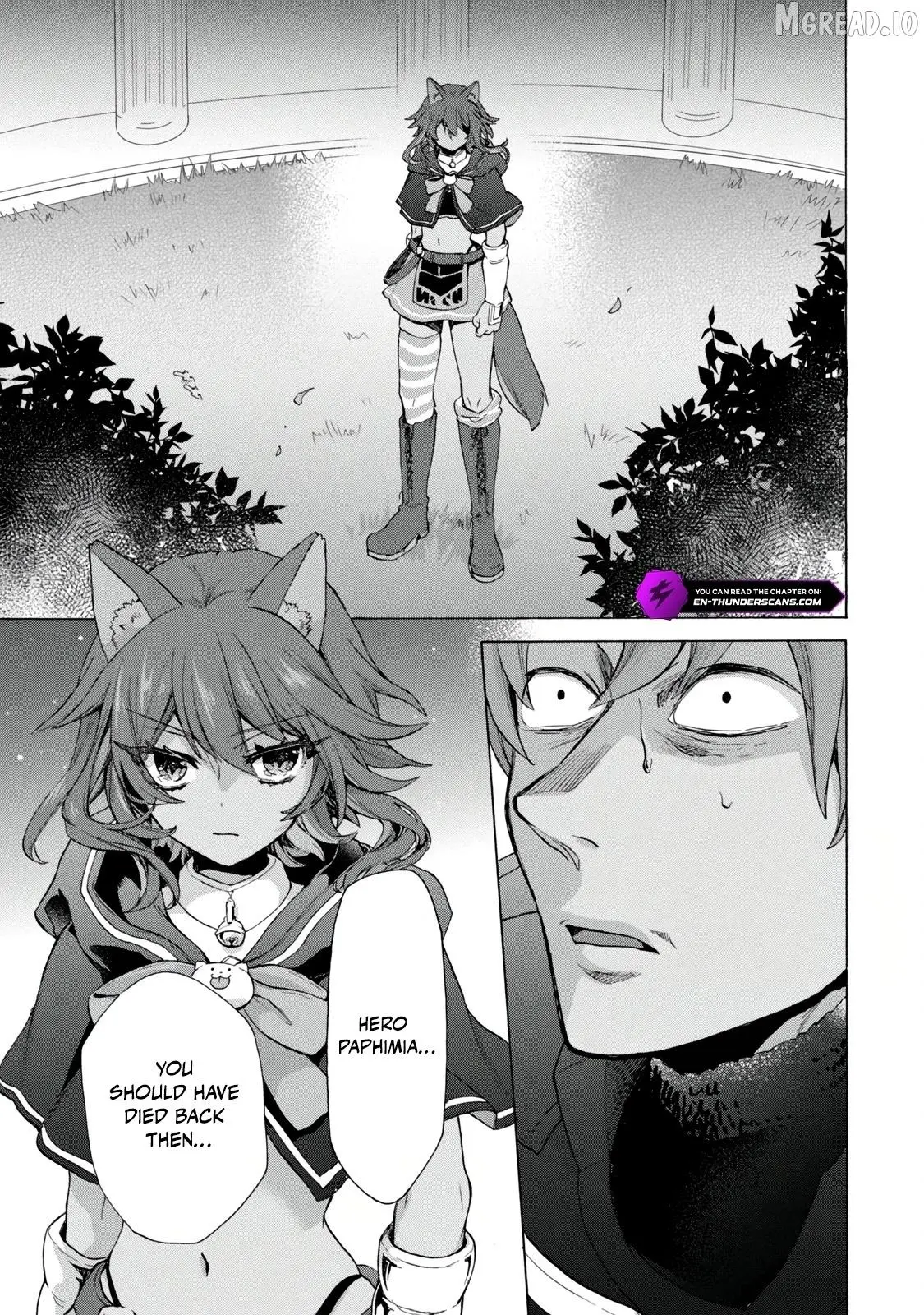 “Kukuku ……. He is the weakest of the Four Heavenly Monarchs.” I was dismissed from my job, but somehow I became the master of a hero and a holy maiden. Chapter 20.2 page 15 - 