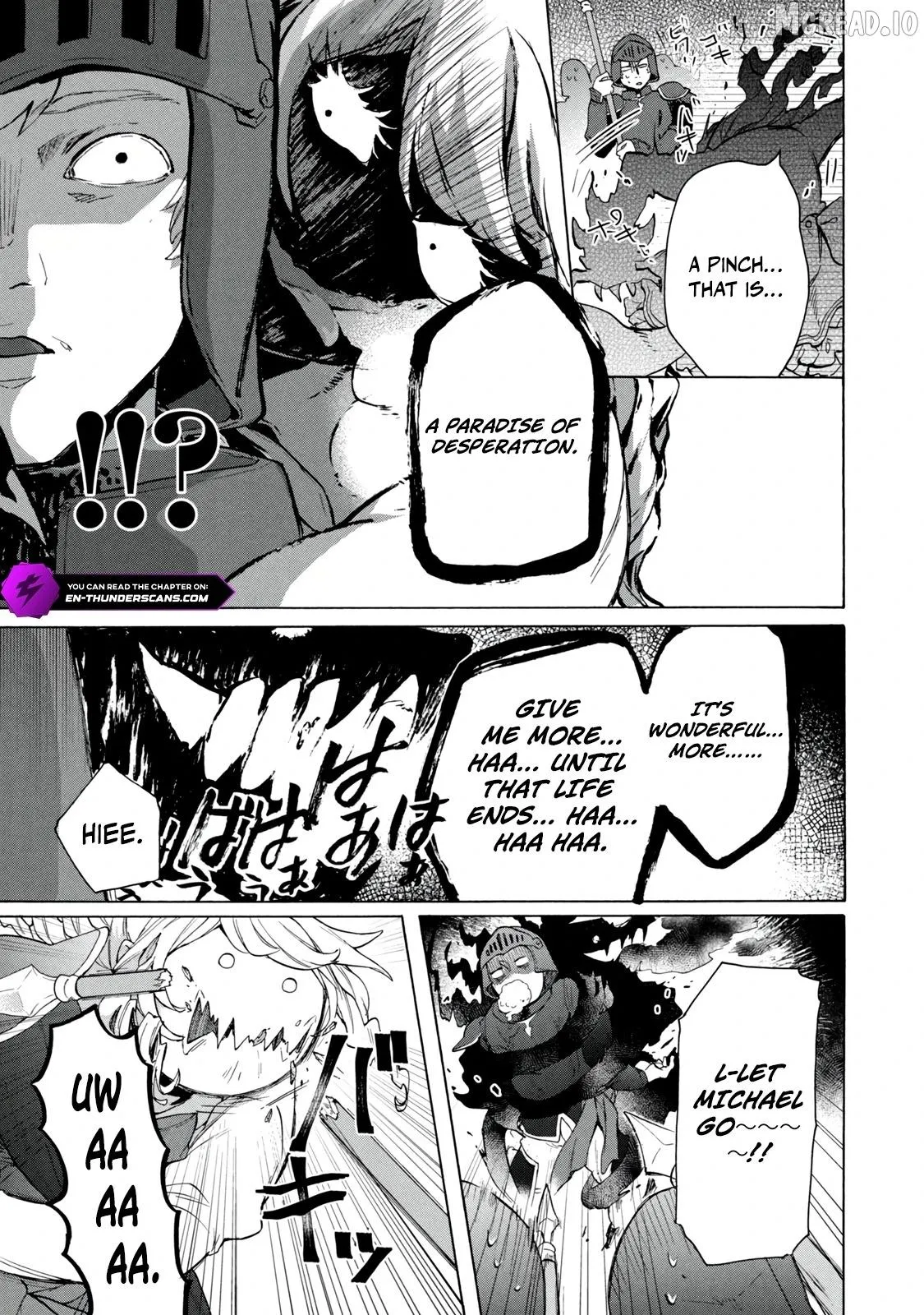 “Kukuku ……. He is the weakest of the Four Heavenly Monarchs.” I was dismissed from my job, but somehow I became the master of a hero and a holy maiden. Chapter 20.2 page 9 - 