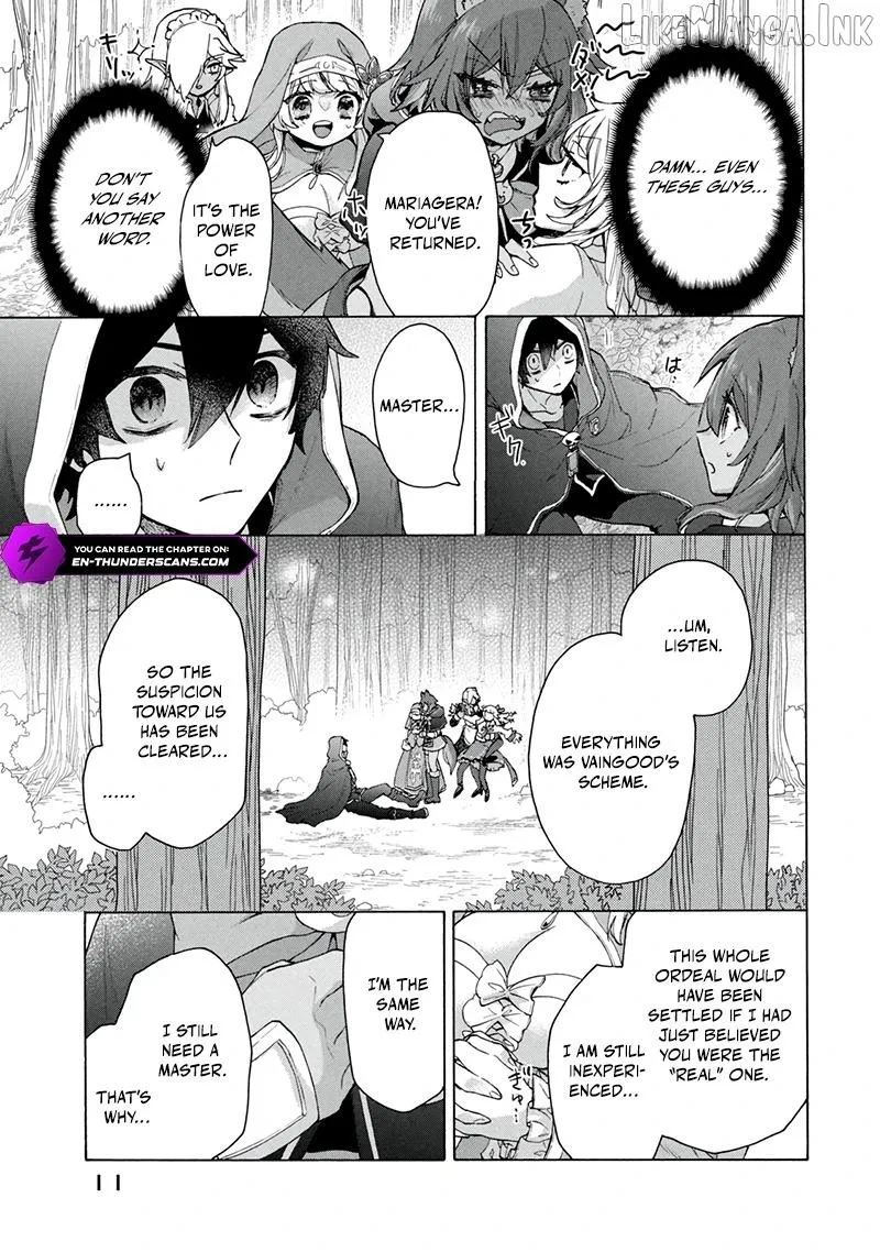 “Kukuku ……. He is the weakest of the Four Heavenly Monarchs.” I was dismissed from my job, but somehow I became the master of a hero and a holy maiden. Chapter 21.1 page 10 - 