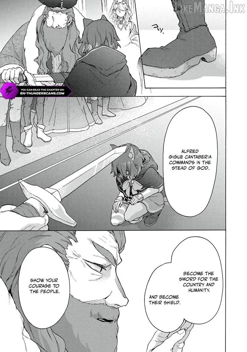 “Kukuku ……. He is the weakest of the Four Heavenly Monarchs.” I was dismissed from my job, but somehow I became the master of a hero and a holy maiden. Chapter 21.2 page 4 - 