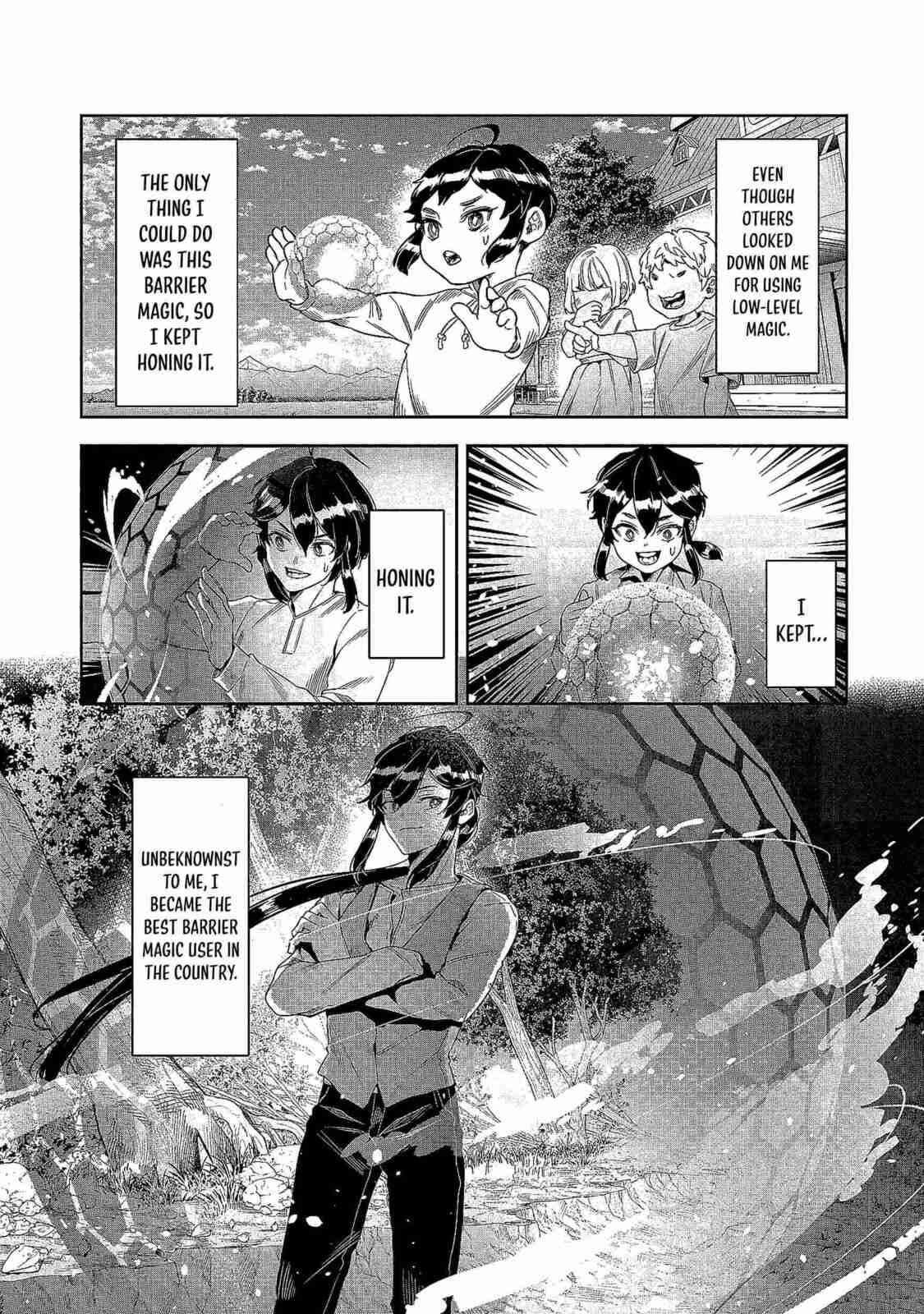 Kuni ni Saikyo no Barrier wo Hattara Heiwa ni Narisugite Tsuiho Saremashita. Ore no Mahou ga Yaba Sugite, Bijo to Mazoku ni Kakomarete Nanda ga!? Chapter 1 page 18 - 