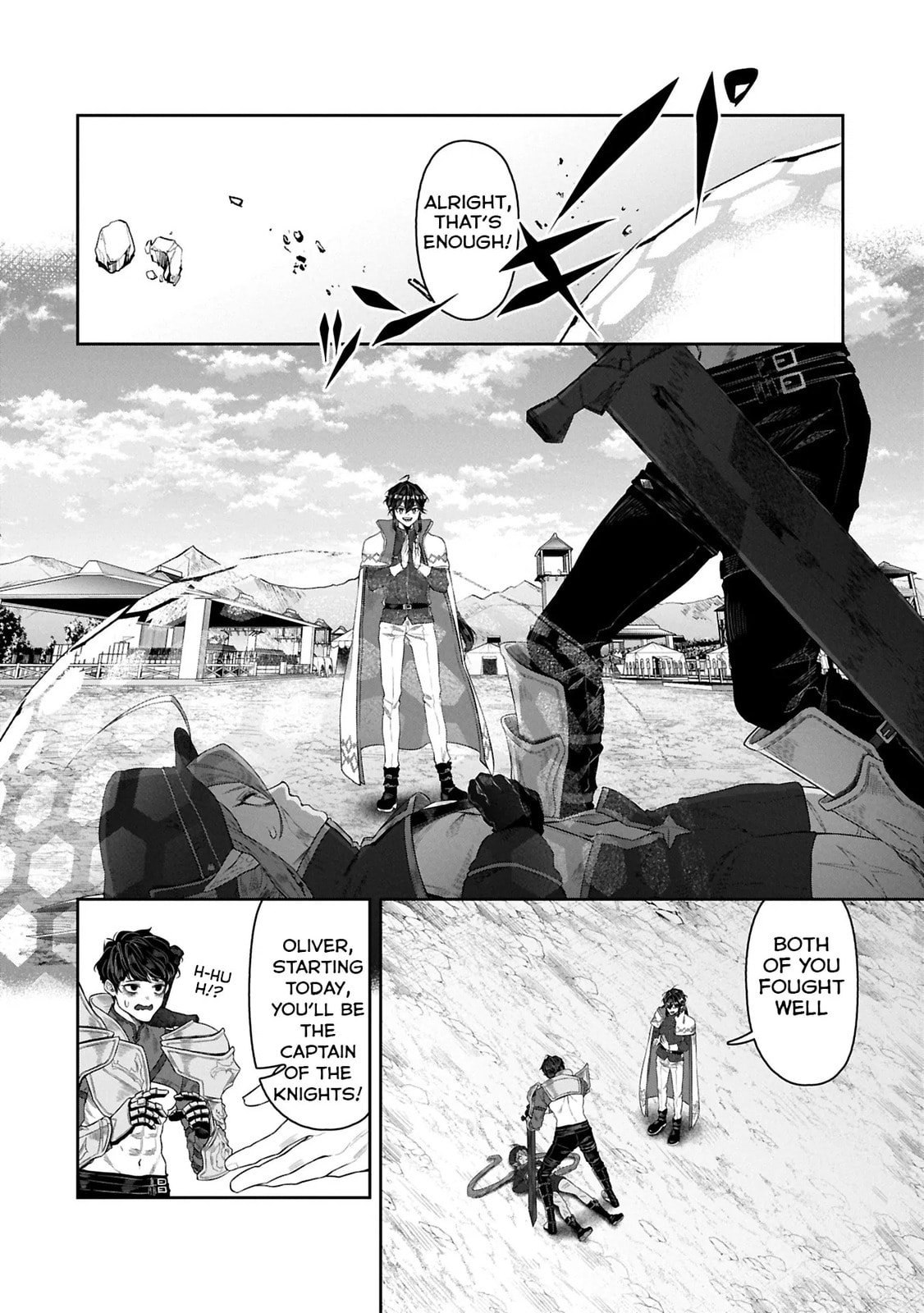Kuni ni Saikyo no Barrier wo Hattara Heiwa ni Narisugite Tsuiho Saremashita. Ore no Mahou ga Yaba Sugite, Bijo to Mazoku ni Kakomarete Nanda ga!? Chapter 11.1 page 12 - 