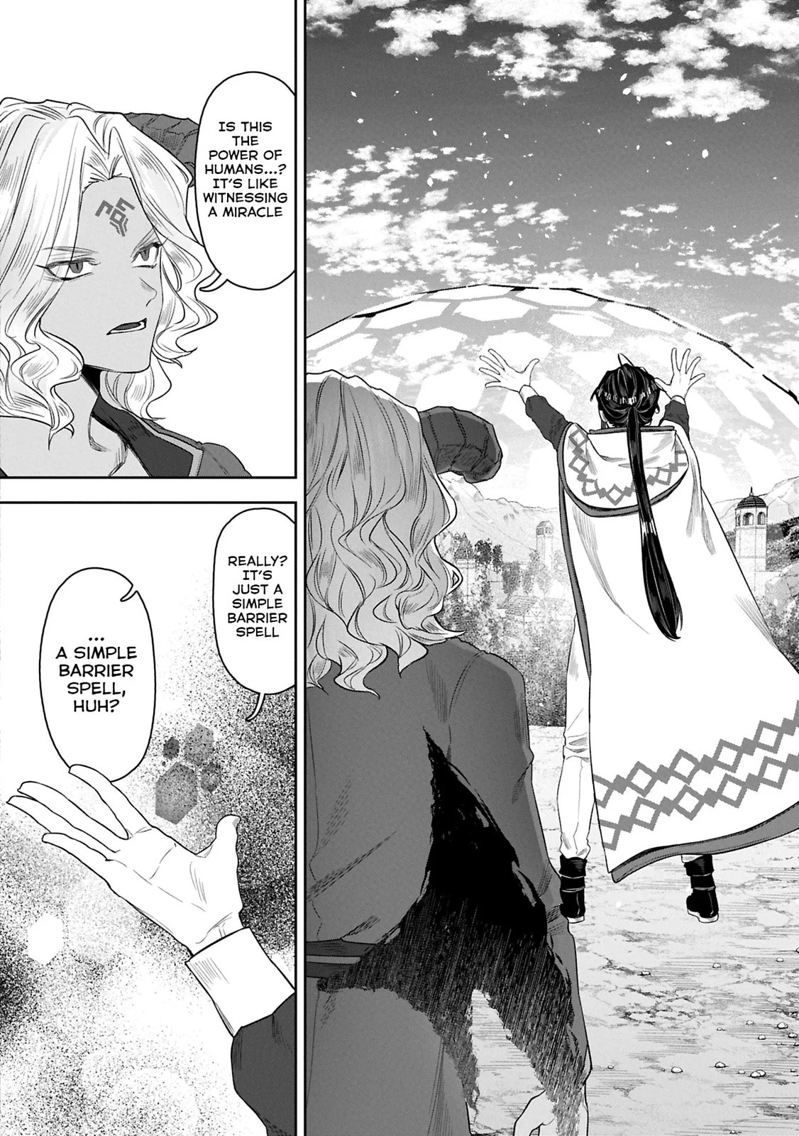 Kuni ni Saikyo no Barrier wo Hattara Heiwa ni Narisugite Tsuiho Saremashita. Ore no Mahou ga Yaba Sugite, Bijo to Mazoku ni Kakomarete Nanda ga!? Chapter 11.2 page 6 - 