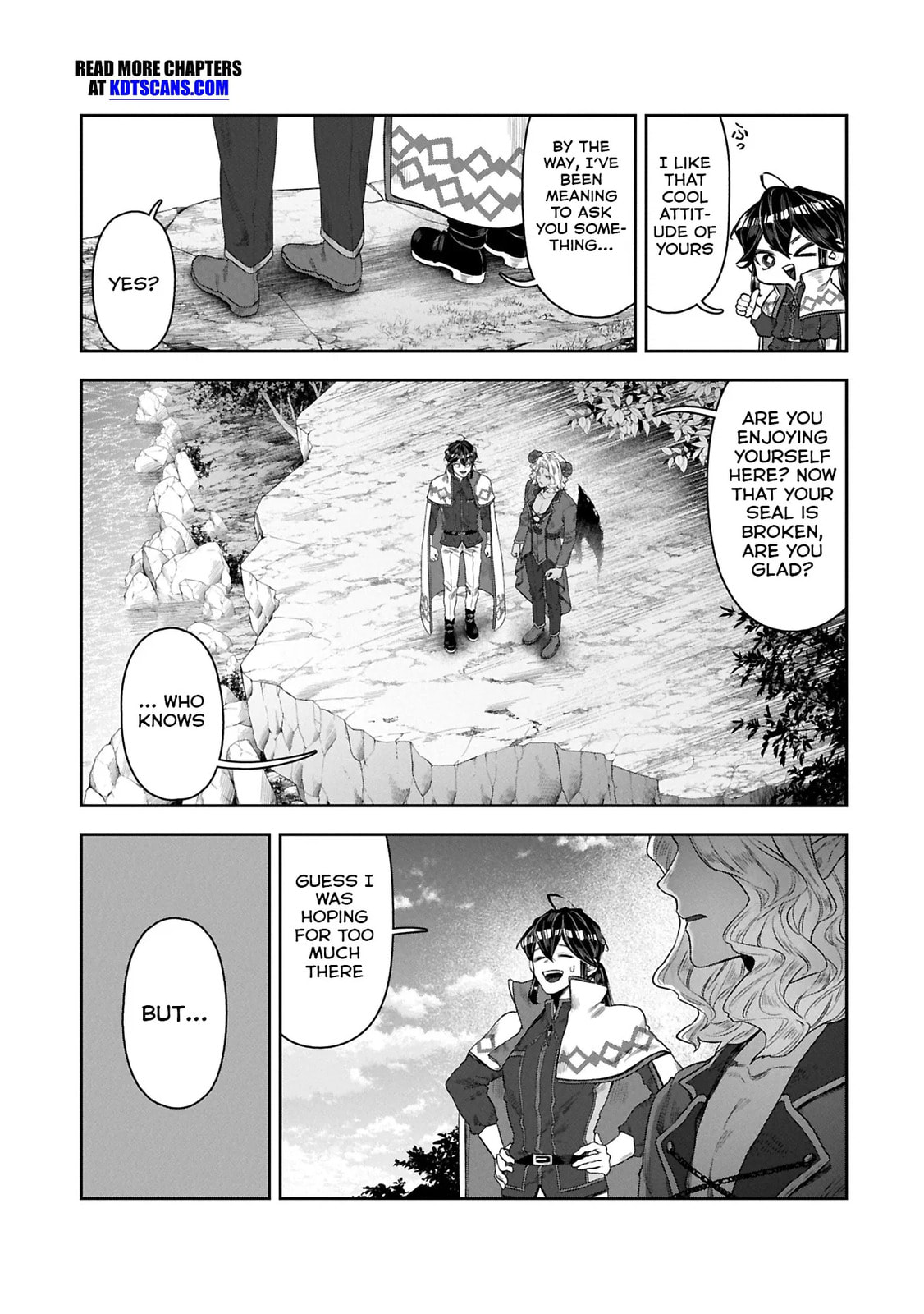 Kuni ni Saikyo no Barrier wo Hattara Heiwa ni Narisugite Tsuiho Saremashita. Ore no Mahou ga Yaba Sugite, Bijo to Mazoku ni Kakomarete Nanda ga!? Chapter 11.2 page 10 - 