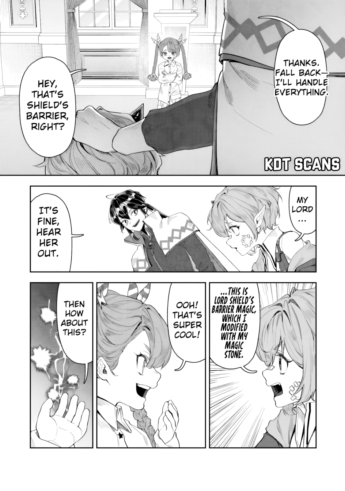 Kuni ni Saikyo no Barrier wo Hattara Heiwa ni Narisugite Tsuiho Saremashita. Ore no Mahou ga Yaba Sugite, Bijo to Mazoku ni Kakomarete Nanda ga!? Chapter 12 page 37 - 