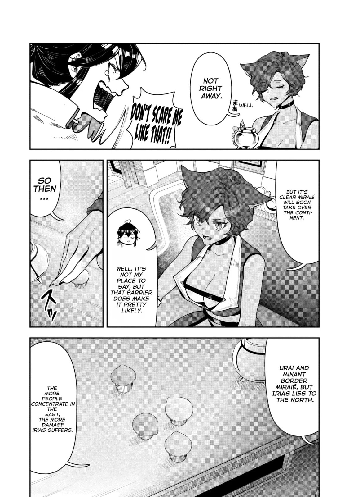 Kuni ni Saikyo no Barrier wo Hattara Heiwa ni Narisugite Tsuiho Saremashita. Ore no Mahou ga Yaba Sugite, Bijo to Mazoku ni Kakomarete Nanda ga!? Chapter 13 page 12 - 