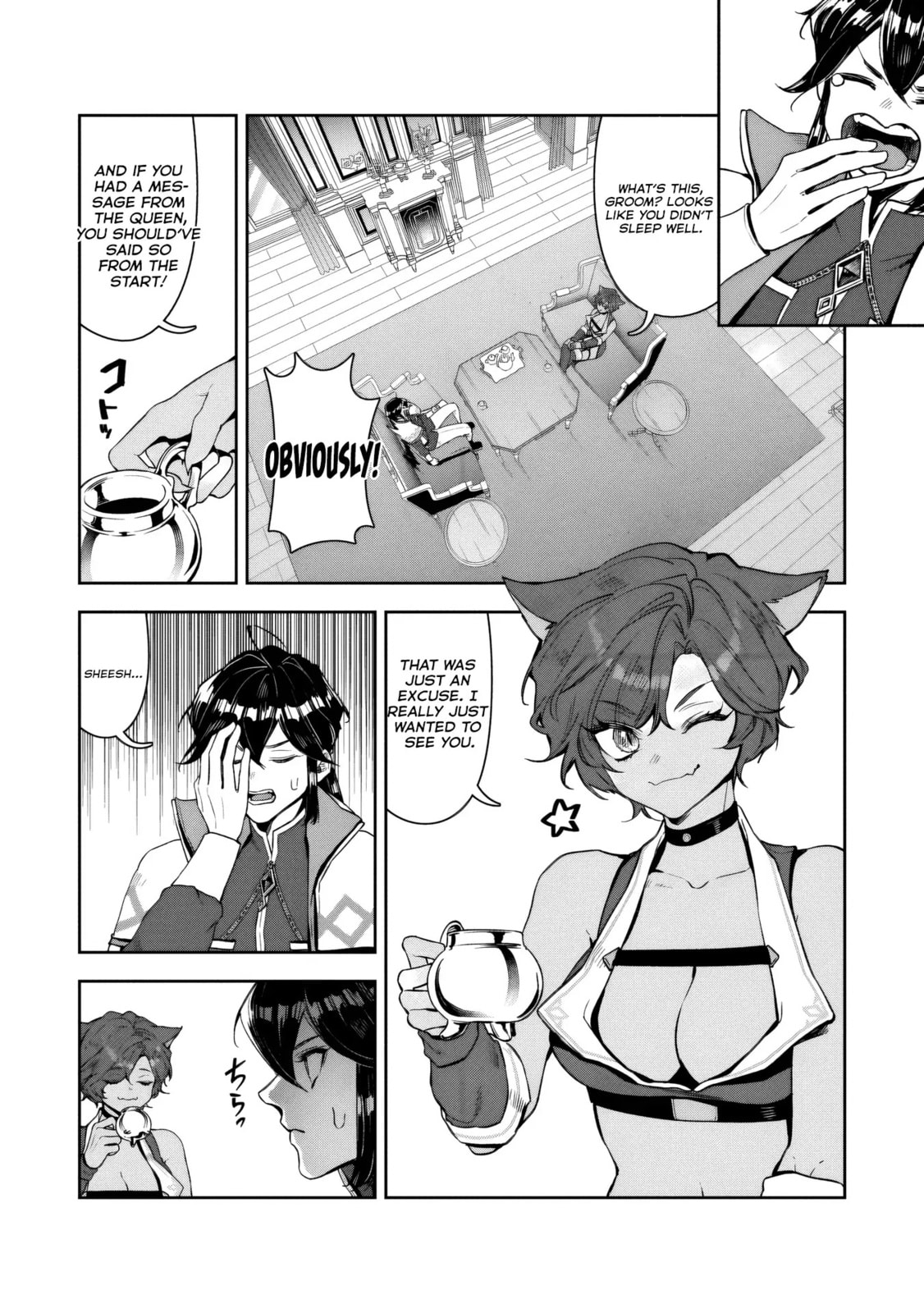 Kuni ni Saikyo no Barrier wo Hattara Heiwa ni Narisugite Tsuiho Saremashita. Ore no Mahou ga Yaba Sugite, Bijo to Mazoku ni Kakomarete Nanda ga!? Chapter 13 page 8 - 