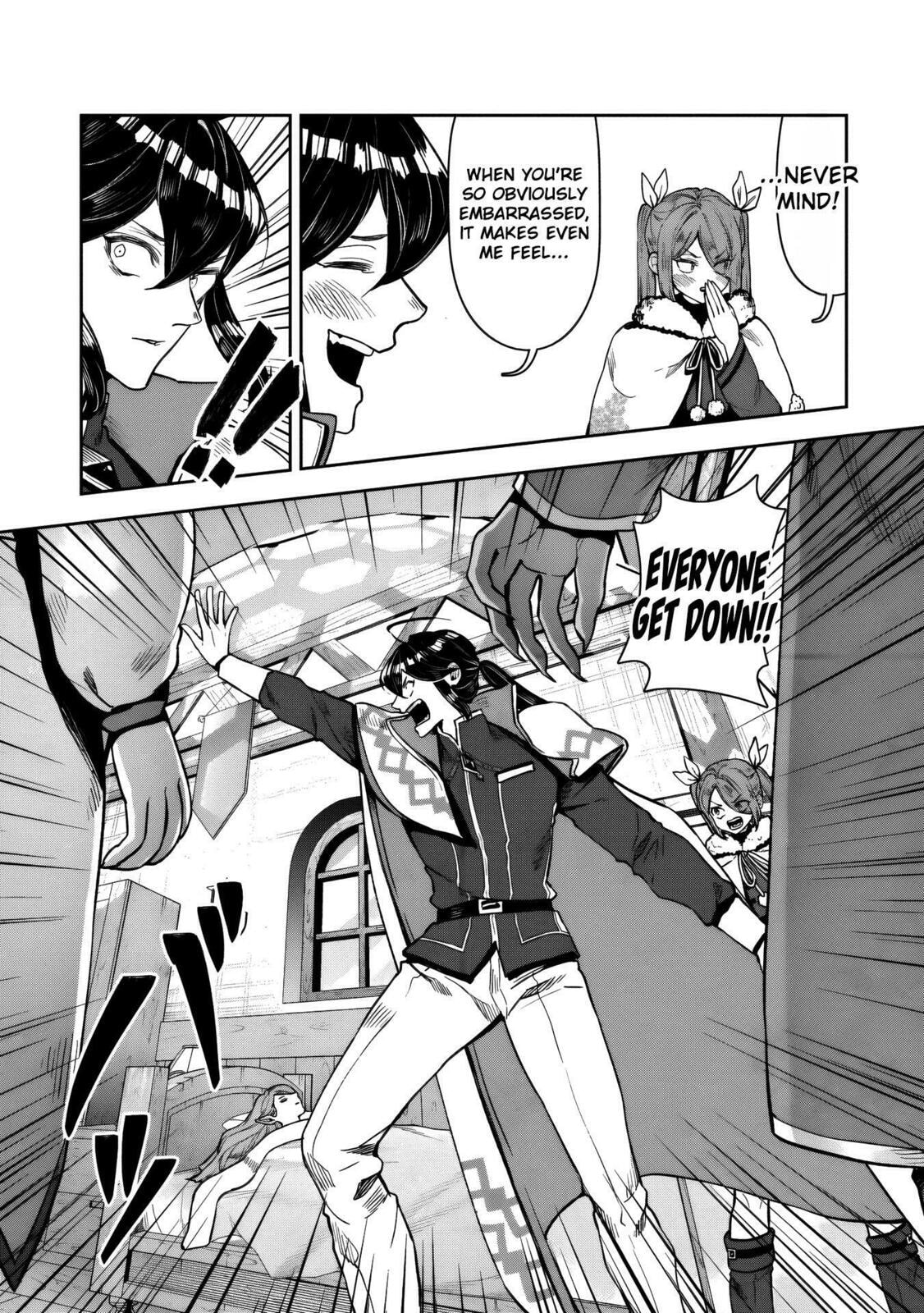 Kuni ni Saikyo no Barrier wo Hattara Heiwa ni Narisugite Tsuiho Saremashita. Ore no Mahou ga Yaba Sugite, Bijo to Mazoku ni Kakomarete Nanda ga!? Chapter 14 page 18 - 