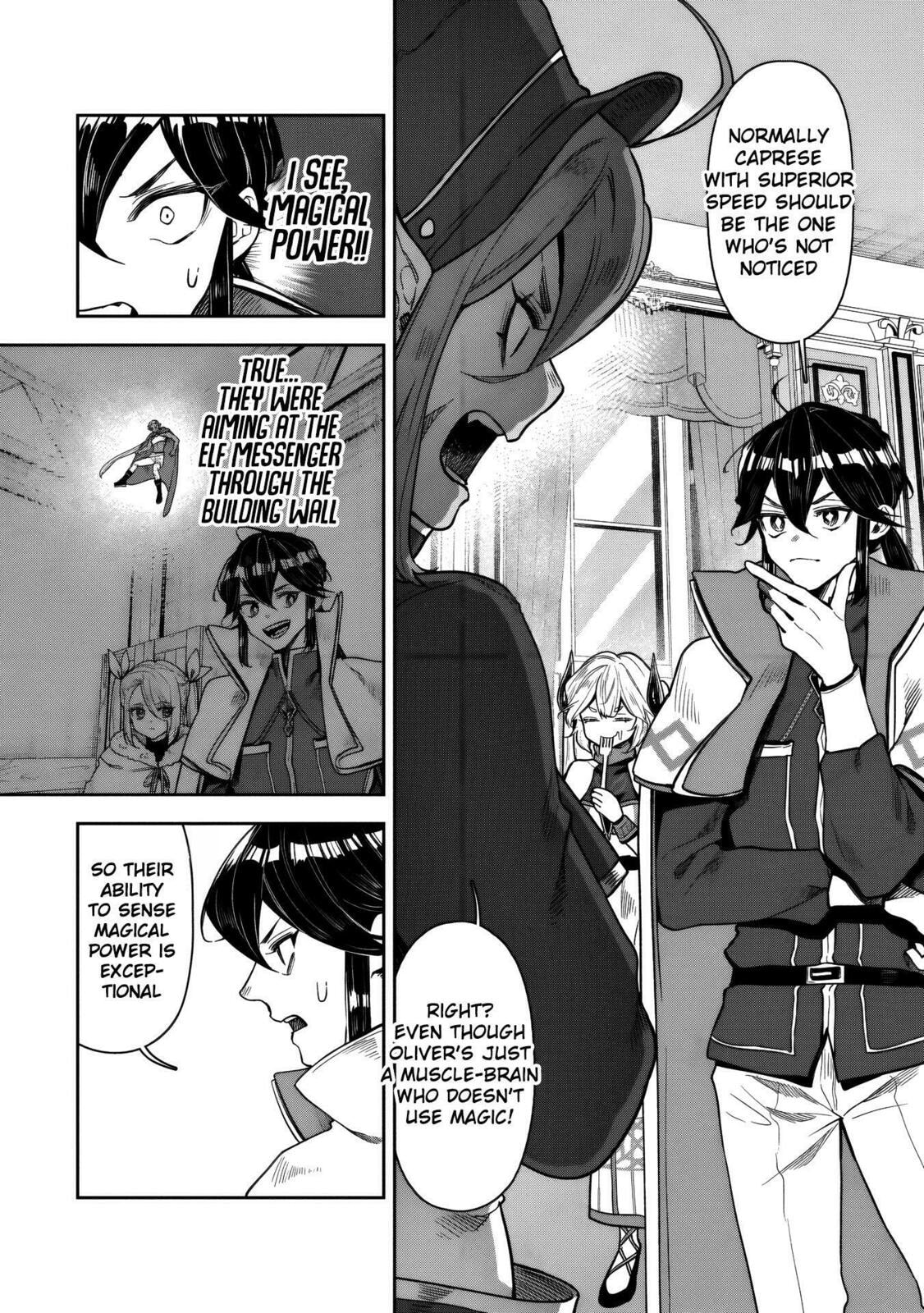 Kuni ni Saikyo no Barrier wo Hattara Heiwa ni Narisugite Tsuiho Saremashita. Ore no Mahou ga Yaba Sugite, Bijo to Mazoku ni Kakomarete Nanda ga!? Chapter 15 page 13 - 