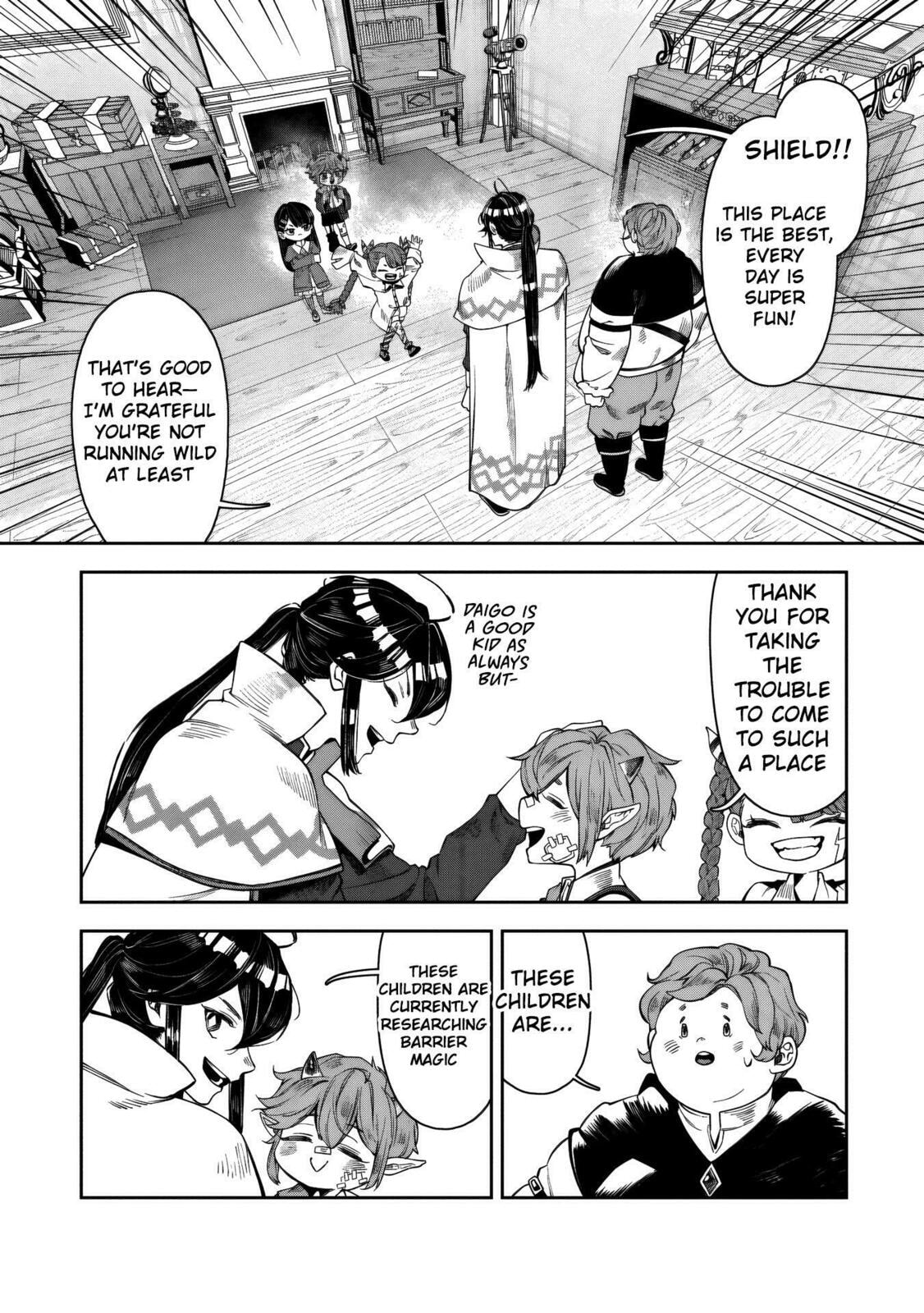 Kuni ni Saikyo no Barrier wo Hattara Heiwa ni Narisugite Tsuiho Saremashita. Ore no Mahou ga Yaba Sugite, Bijo to Mazoku ni Kakomarete Nanda ga!? Chapter 15 page 34 - 