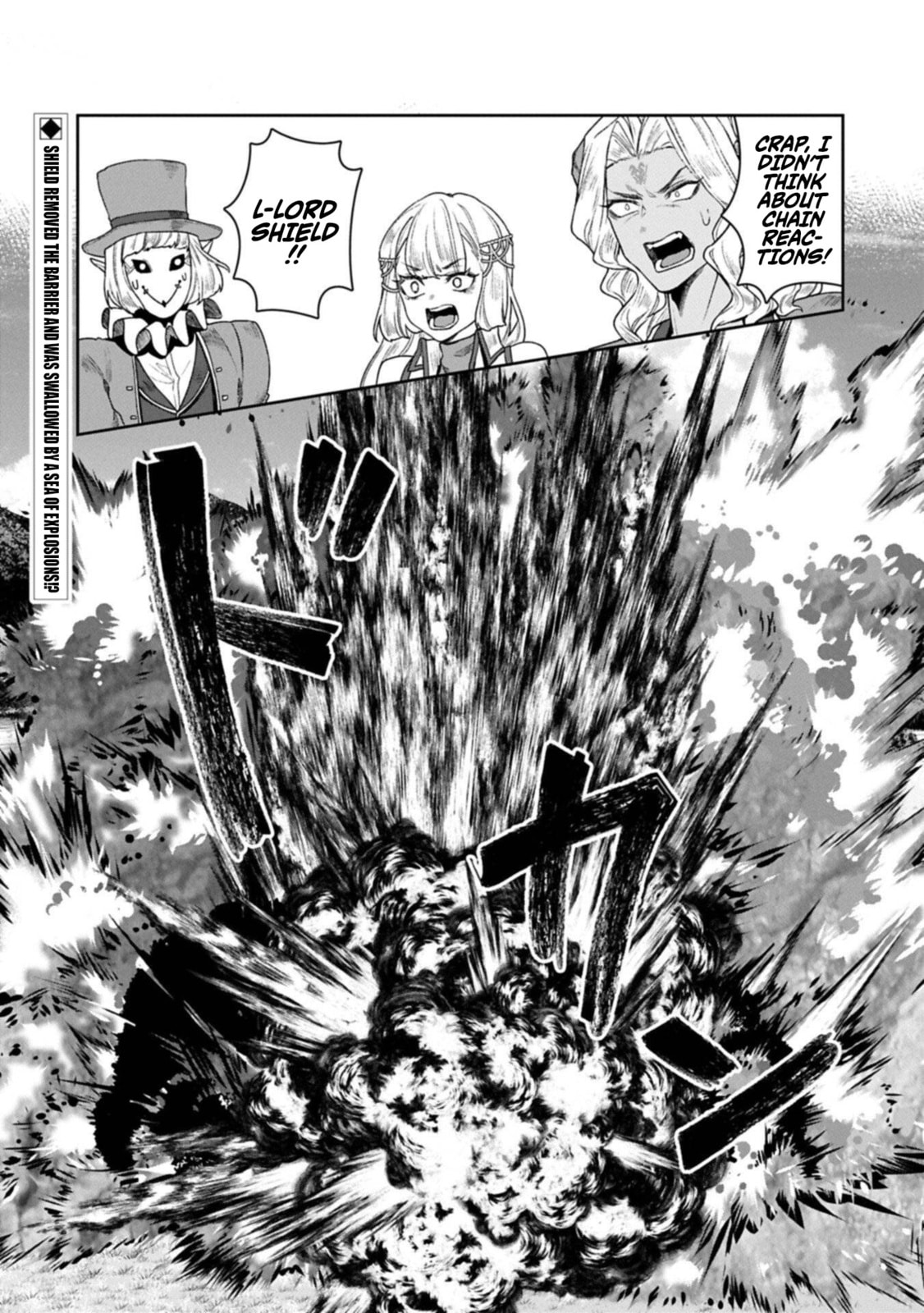 Kuni ni Saikyo no Barrier wo Hattara Heiwa ni Narisugite Tsuiho Saremashita. Ore no Mahou ga Yaba Sugite, Bijo to Mazoku ni Kakomarete Nanda ga!? Chapter 18 page 33 - 