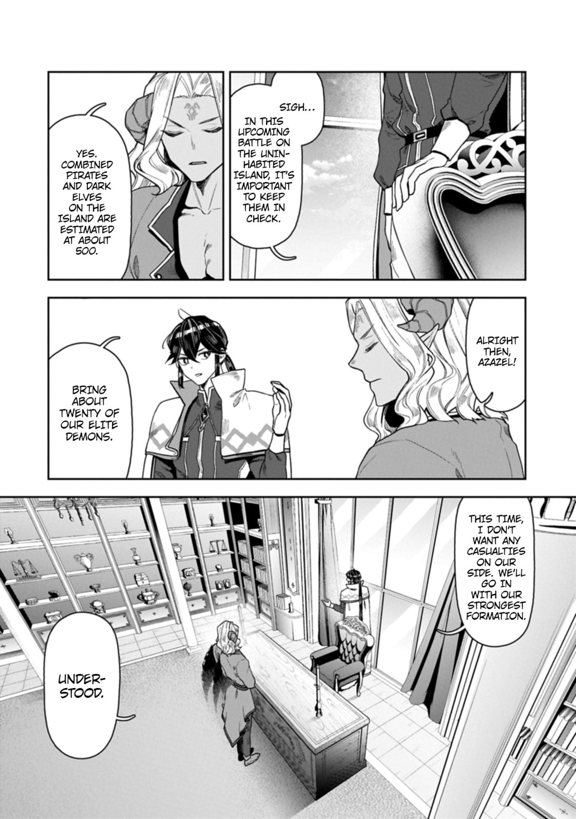 Kuni ni Saikyo no Barrier wo Hattara Heiwa ni Narisugite Tsuiho Saremashita. Ore no Mahou ga Yaba Sugite, Bijo to Mazoku ni Kakomarete Nanda ga!? Chapter 19 page 19 - 