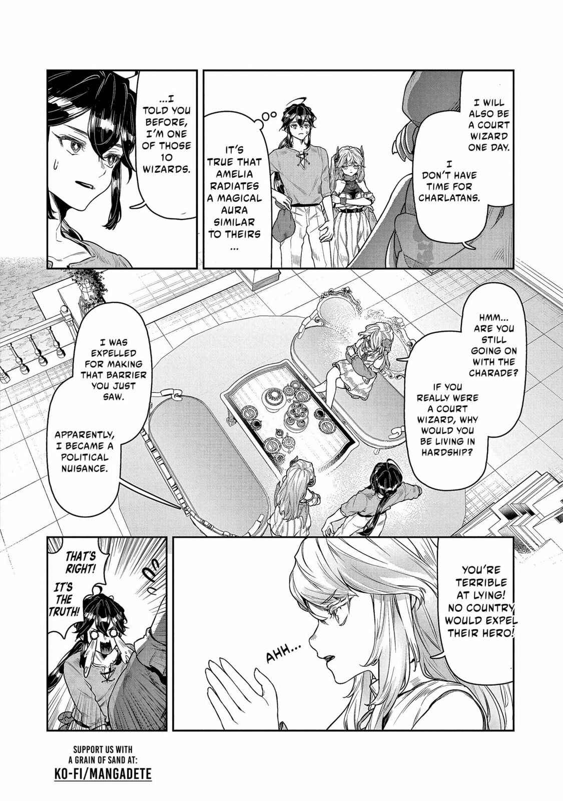 Kuni ni Saikyo no Barrier wo Hattara Heiwa ni Narisugite Tsuiho Saremashita. Ore no Mahou ga Yaba Sugite, Bijo to Mazoku ni Kakomarete Nanda ga!? Chapter 2 page 23 - 