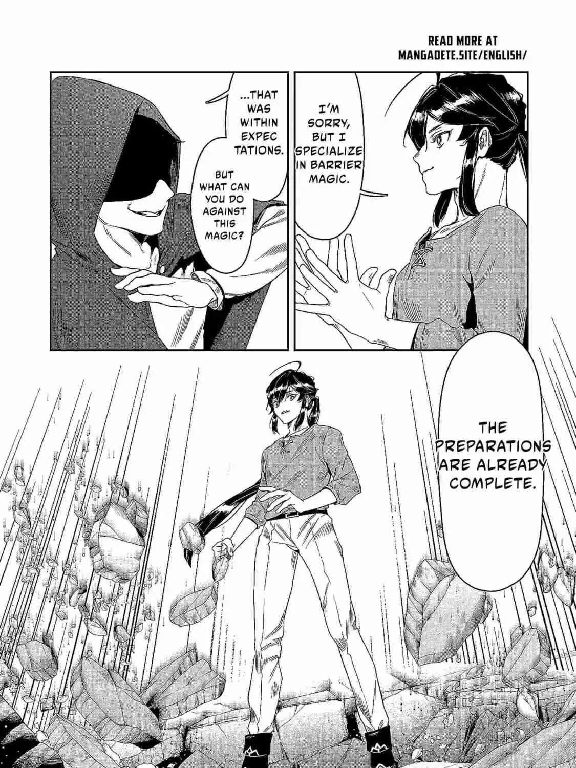 Kuni ni Saikyo no Barrier wo Hattara Heiwa ni Narisugite Tsuiho Saremashita. Ore no Mahou ga Yaba Sugite, Bijo to Mazoku ni Kakomarete Nanda ga!? Chapter 20 page 54 - 