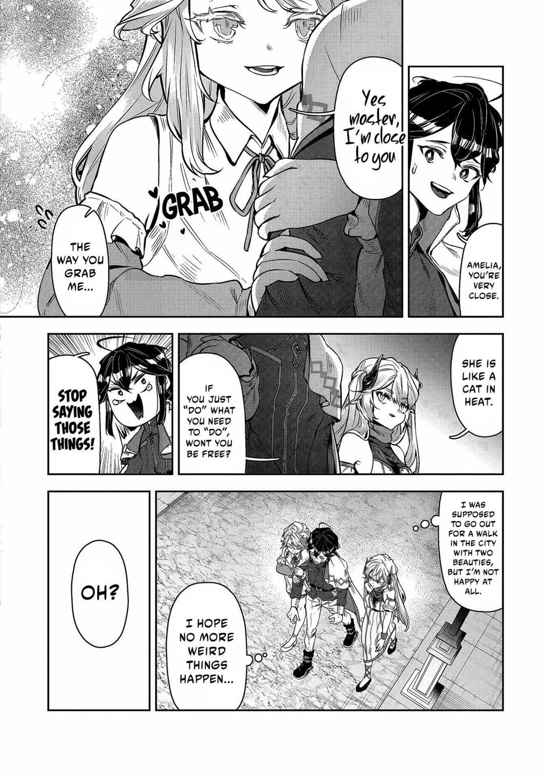 Kuni ni Saikyo no Barrier wo Hattara Heiwa ni Narisugite Tsuiho Saremashita. Ore no Mahou ga Yaba Sugite, Bijo to Mazoku ni Kakomarete Nanda ga!? Chapter 4 page 13 - 