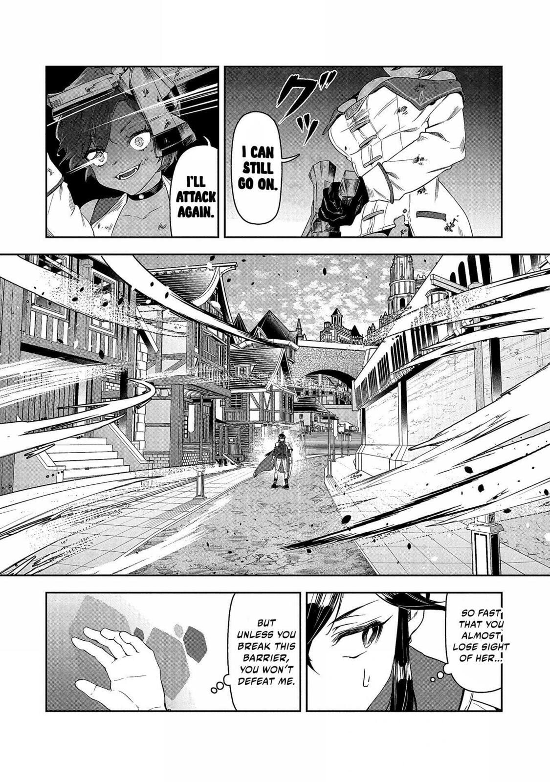 Kuni ni Saikyo no Barrier wo Hattara Heiwa ni Narisugite Tsuiho Saremashita. Ore no Mahou ga Yaba Sugite, Bijo to Mazoku ni Kakomarete Nanda ga!? Chapter 4 page 27 - 