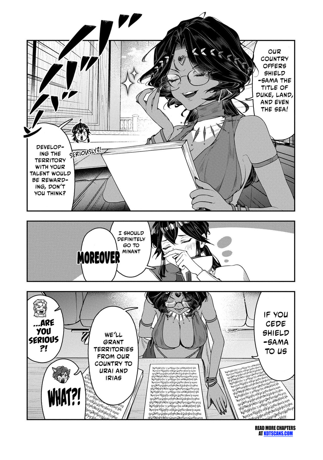 Kuni ni Saikyo no Barrier wo Hattara Heiwa ni Narisugite Tsuiho Saremashita. Ore no Mahou ga Yaba Sugite, Bijo to Mazoku ni Kakomarete Nanda ga!? Chapter 5 page 34 - 