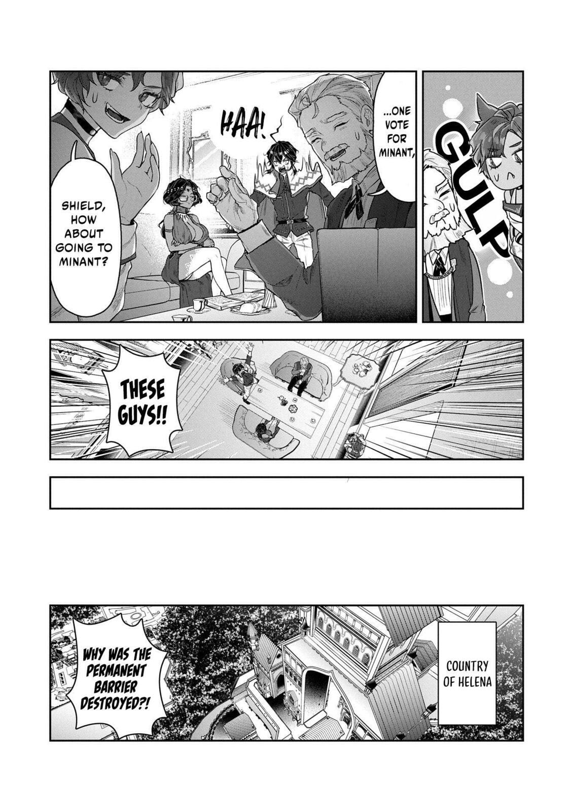 Kuni ni Saikyo no Barrier wo Hattara Heiwa ni Narisugite Tsuiho Saremashita. Ore no Mahou ga Yaba Sugite, Bijo to Mazoku ni Kakomarete Nanda ga!? Chapter 5 page 35 - 