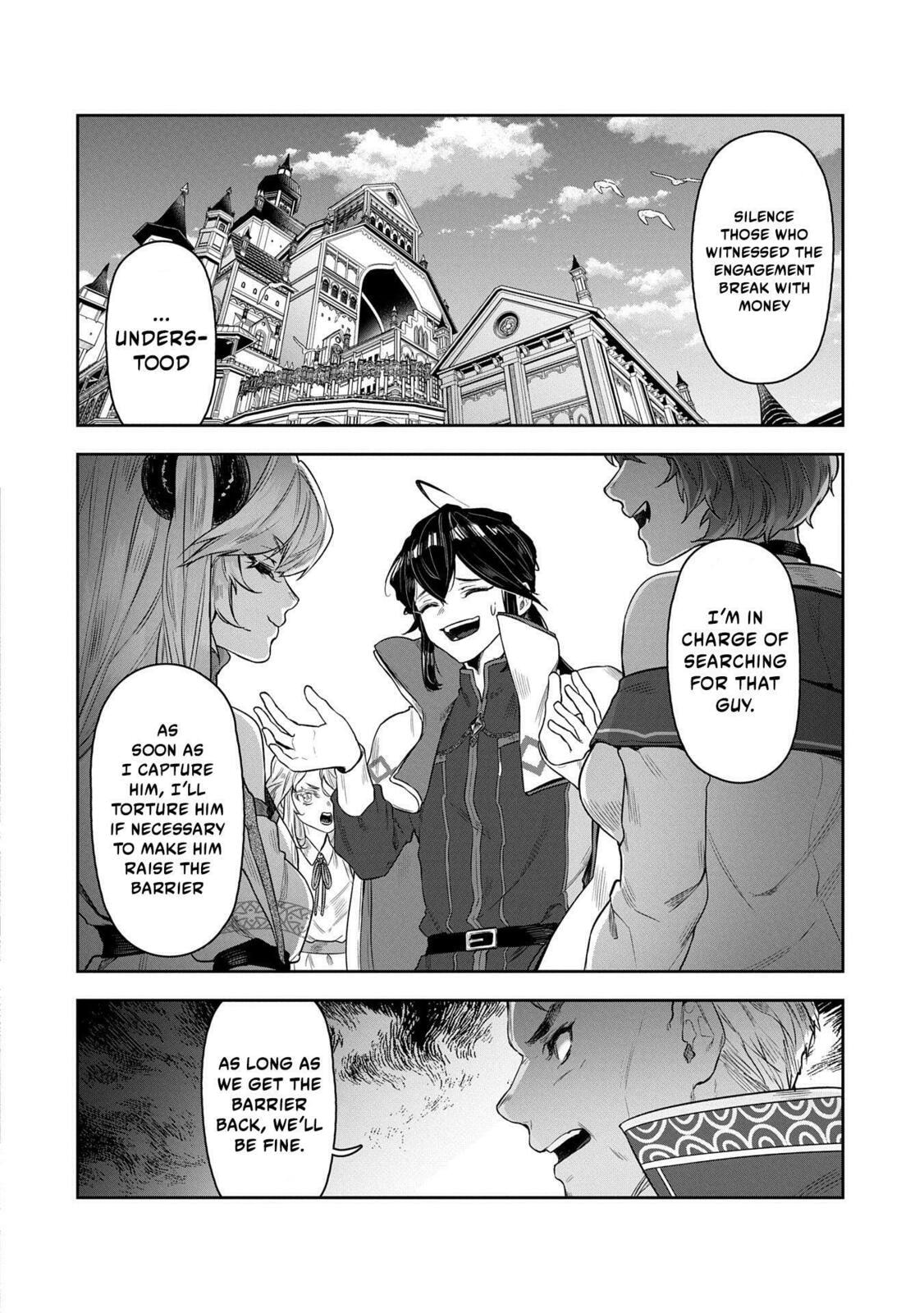 Kuni ni Saikyo no Barrier wo Hattara Heiwa ni Narisugite Tsuiho Saremashita. Ore no Mahou ga Yaba Sugite, Bijo to Mazoku ni Kakomarete Nanda ga!? Chapter 5 page 40 - 