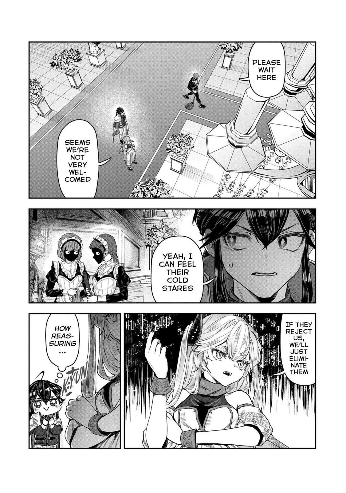 Kuni ni Saikyo no Barrier wo Hattara Heiwa ni Narisugite Tsuiho Saremashita. Ore no Mahou ga Yaba Sugite, Bijo to Mazoku ni Kakomarete Nanda ga!? Chapter 8 page 21 - 