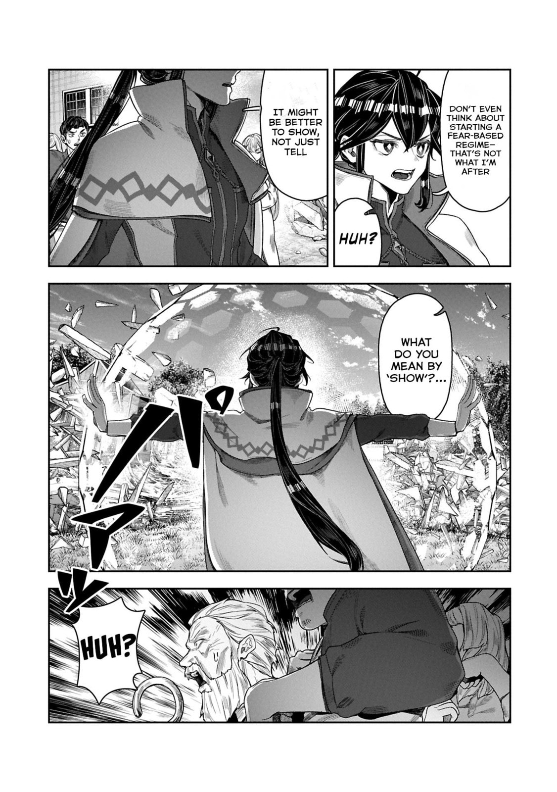 Kuni ni Saikyo no Barrier wo Hattara Heiwa ni Narisugite Tsuiho Saremashita. Ore no Mahou ga Yaba Sugite, Bijo to Mazoku ni Kakomarete Nanda ga!? Chapter 9 page 21 - 