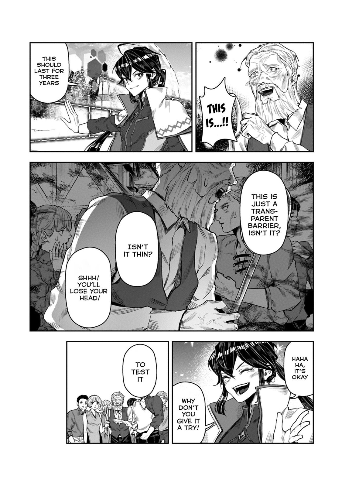 Kuni ni Saikyo no Barrier wo Hattara Heiwa ni Narisugite Tsuiho Saremashita. Ore no Mahou ga Yaba Sugite, Bijo to Mazoku ni Kakomarete Nanda ga!? Chapter 9 page 23 - 