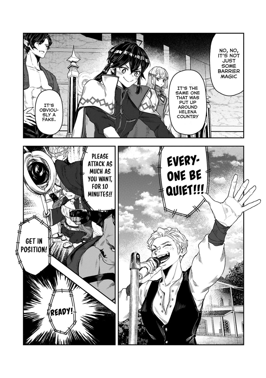 Kuni ni Saikyo no Barrier wo Hattara Heiwa ni Narisugite Tsuiho Saremashita. Ore no Mahou ga Yaba Sugite, Bijo to Mazoku ni Kakomarete Nanda ga!? Chapter 9 page 26 - 