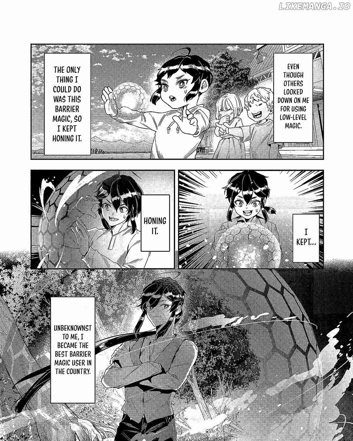 Kuni ni Saikyou no Barrier wo Hattara Heiwa ni Narisugite Tsuihousaremashita Chapter 1 page 32 - 