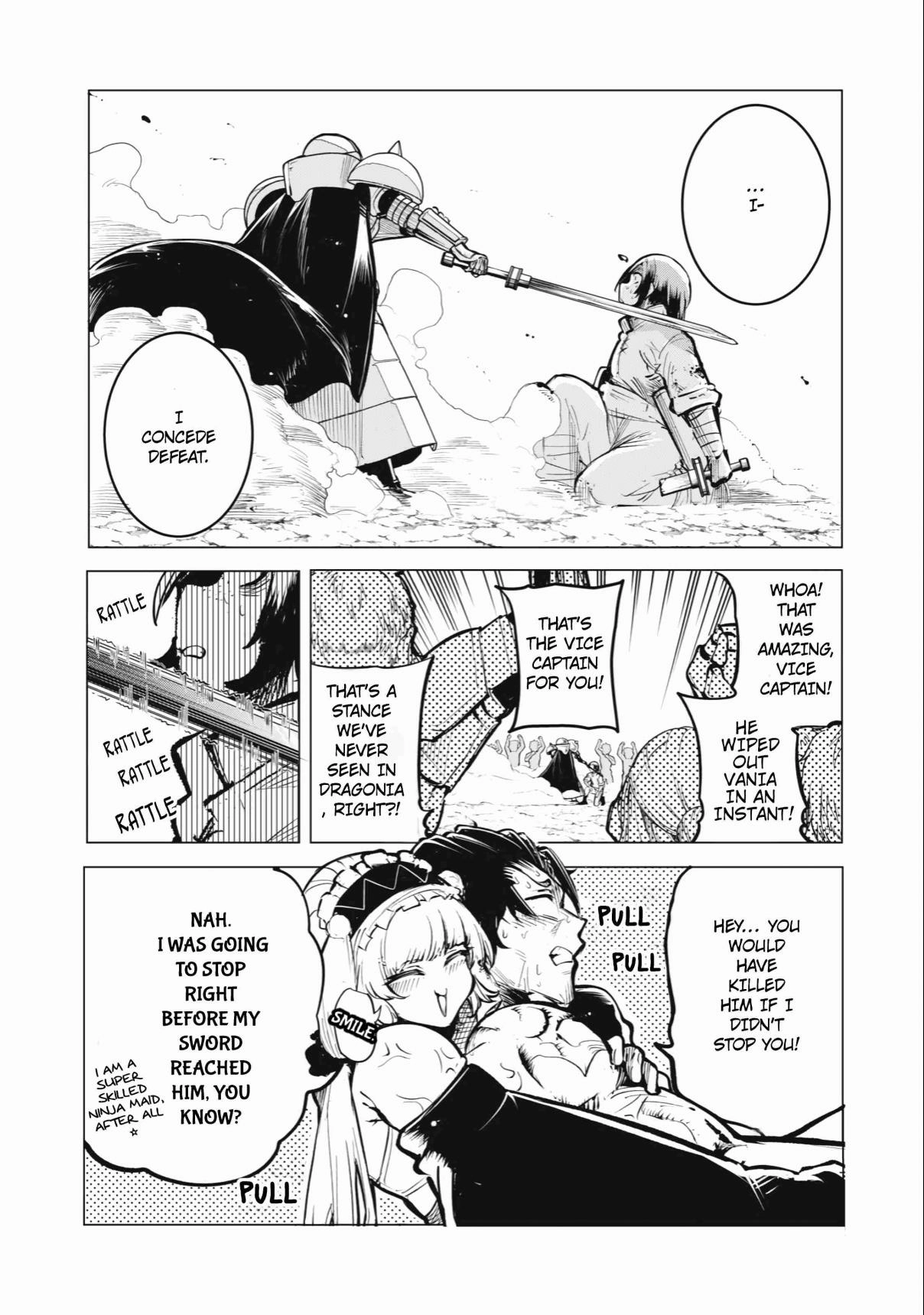 Kuni wo Owareta Ryuushi-san, Hirowareta Ringoku de Ukkari Musou Shite Shimau. ~Jakushou Kokka ga Tairiku Saikyou no Ryuu no Rakuen ni Naru made~ Chapter 10 page 14 - 