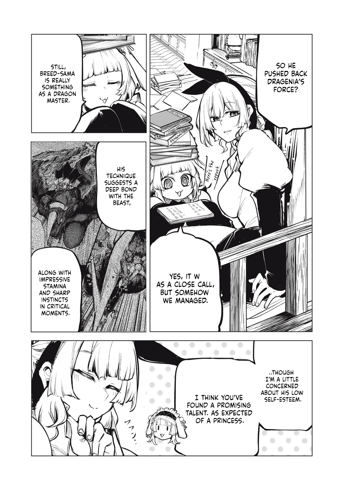 Kuni wo Owareta Ryuushi-san, Hirowareta Ringoku de Ukkari Musou Shite Shimau. ~Jakushou Kokka ga Tairiku Saikyou no Ryuu no Rakuen ni Naru made~ Chapter 13 page 4 - 