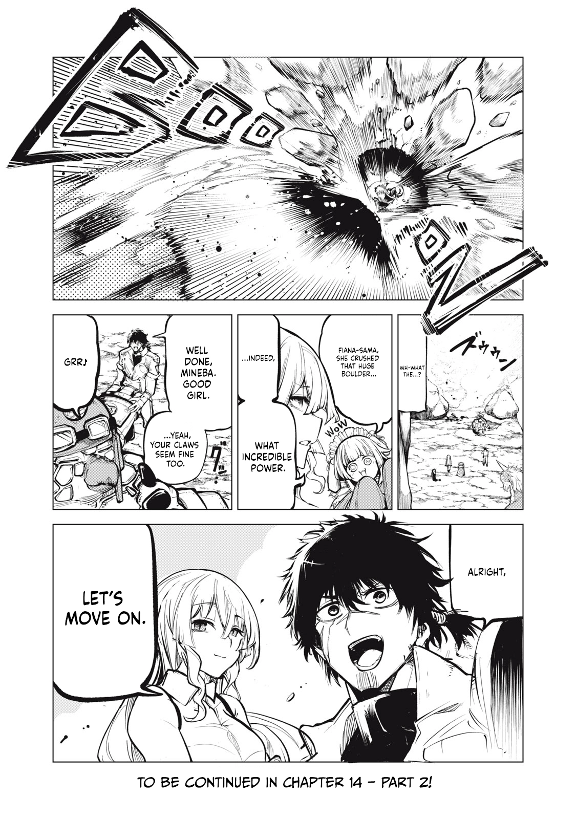 Kuni wo Owareta Ryuushi-san, Hirowareta Ringoku de Ukkari Musou Shite Shimau. ~Jakushou Kokka ga Tairiku Saikyou no Ryuu no Rakuen ni Naru made~ Chapter 14.1 page 13 - 