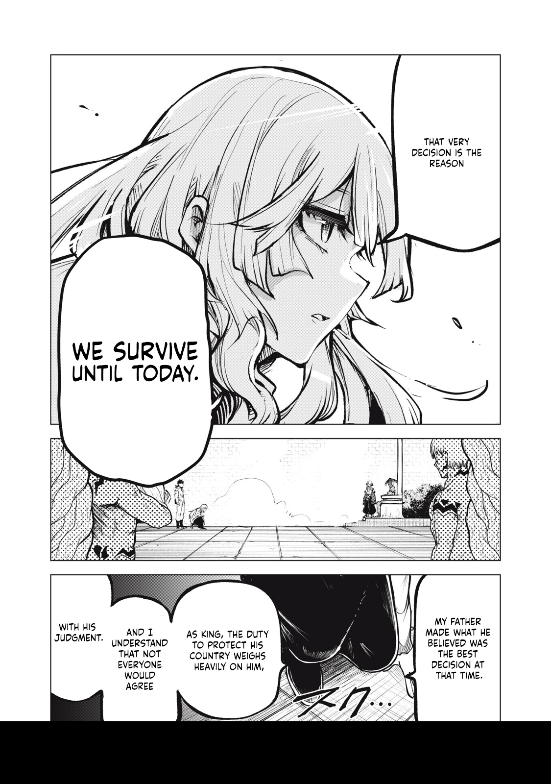 Kuni wo Owareta Ryuushi-san, Hirowareta Ringoku de Ukkari Musou Shite Shimau. ~Jakushou Kokka ga Tairiku Saikyou no Ryuu no Rakuen ni Naru made~ Chapter 18.1 page 12 - 