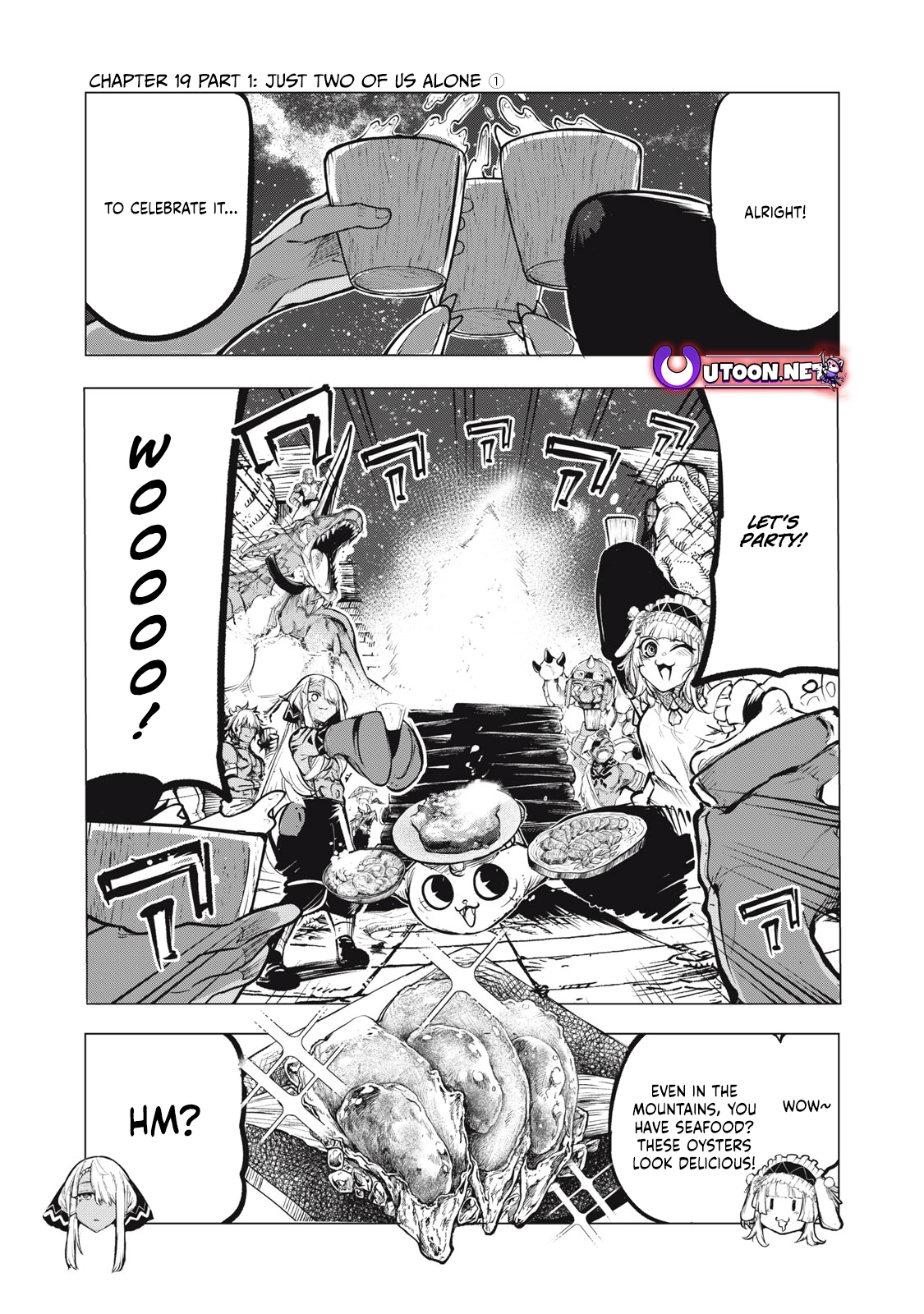 Kuni wo Owareta Ryuushi-san, Hirowareta Ringoku de Ukkari Musou Shite Shimau. ~Jakushou Kokka ga Tairiku Saikyou no Ryuu no Rakuen ni Naru made~ Chapter 19.1 page 1 - 