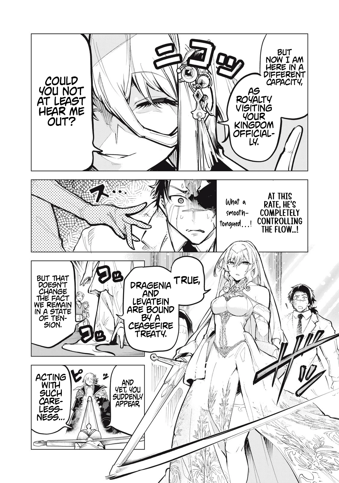 Kuni wo Owareta Ryuushi-san, Hirowareta Ringoku de Ukkari Musou Shite Shimau. ~Jakushou Kokka ga Tairiku Saikyou no Ryuu no Rakuen ni Naru made~ Chapter 26.1 page 6 - 