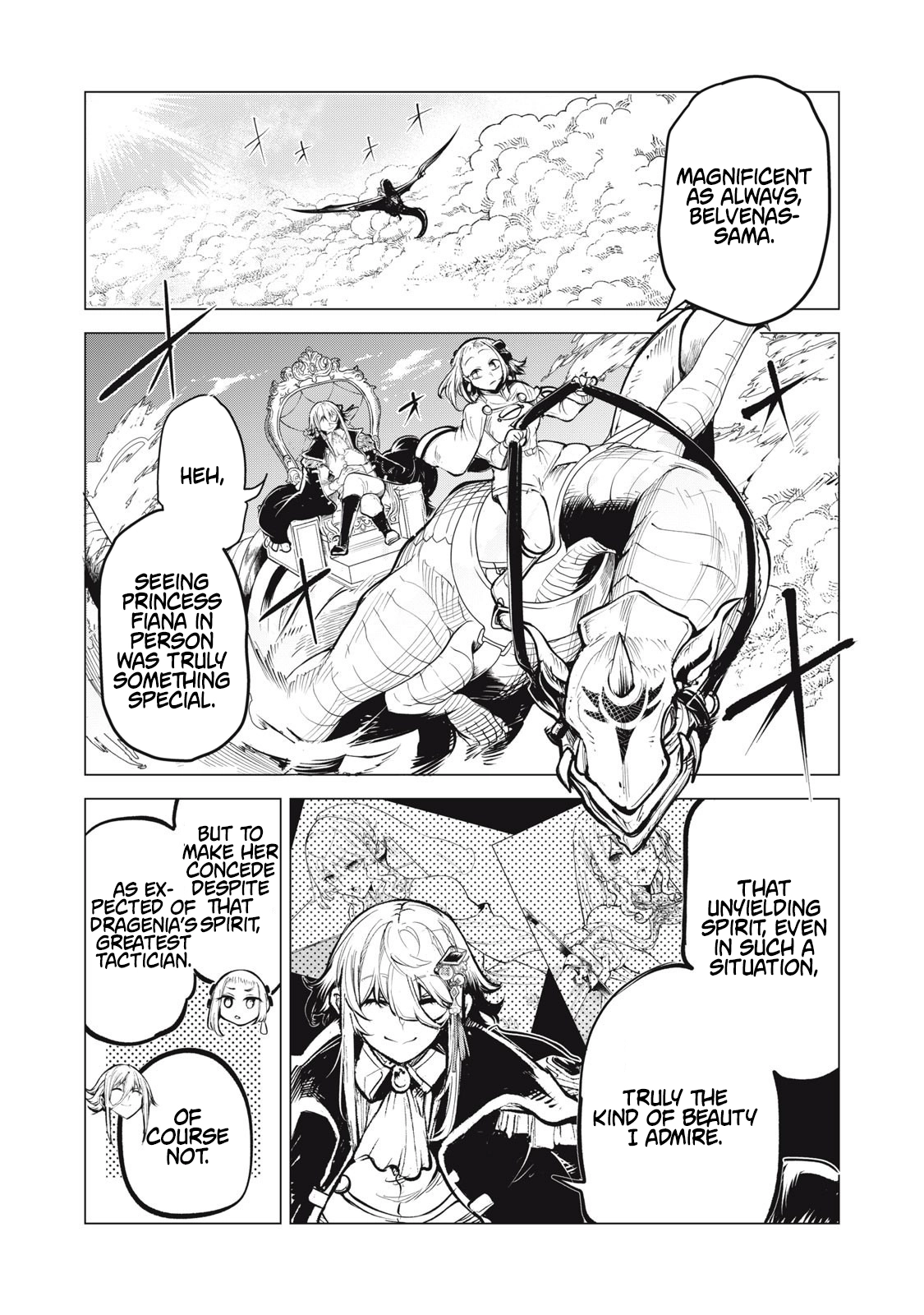 Kuni wo Owareta Ryuushi-san, Hirowareta Ringoku de Ukkari Musou Shite Shimau. ~Jakushou Kokka ga Tairiku Saikyou no Ryuu no Rakuen ni Naru made~ Chapter 27 page 2 - 