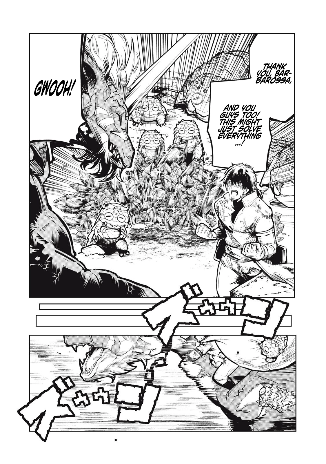 Kuni wo Owareta Ryuushi-san, Hirowareta Ringoku de Ukkari Musou Shite Shimau. ~Jakushou Kokka ga Tairiku Saikyou no Ryuu no Rakuen ni Naru made~ Chapter 27 page 14 - 