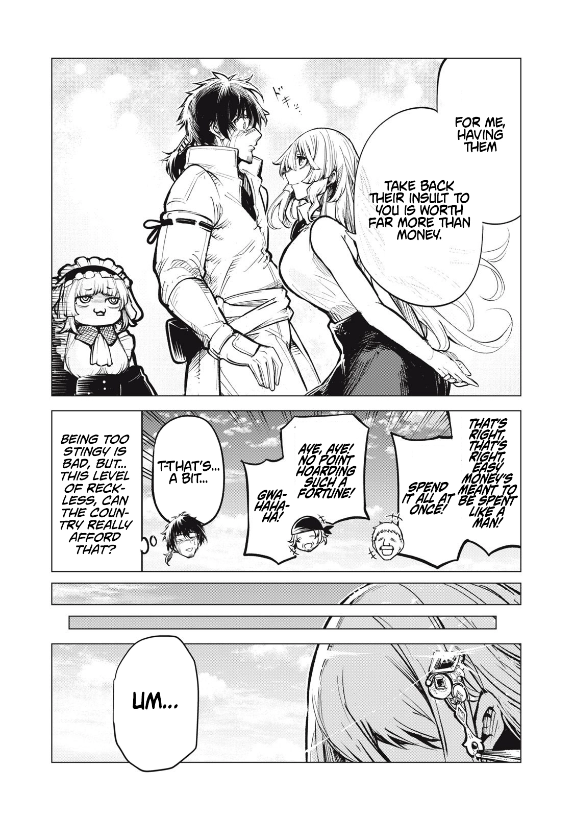 Kuni wo Owareta Ryuushi-san, Hirowareta Ringoku de Ukkari Musou Shite Shimau. ~Jakushou Kokka ga Tairiku Saikyou no Ryuu no Rakuen ni Naru made~ Chapter 28.1 page 14 - 