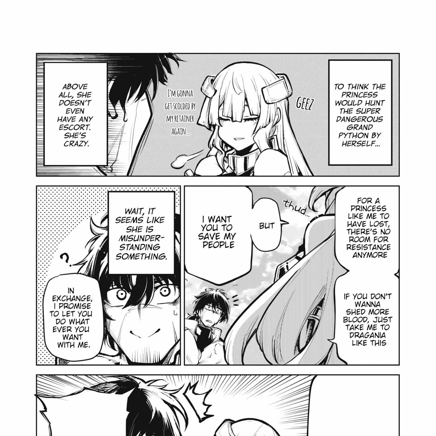 Kuni wo Owareta Ryuushi-san, Hirowareta Ringoku de Ukkari Musou shite Shimau. Chapter 1 page 105 - 